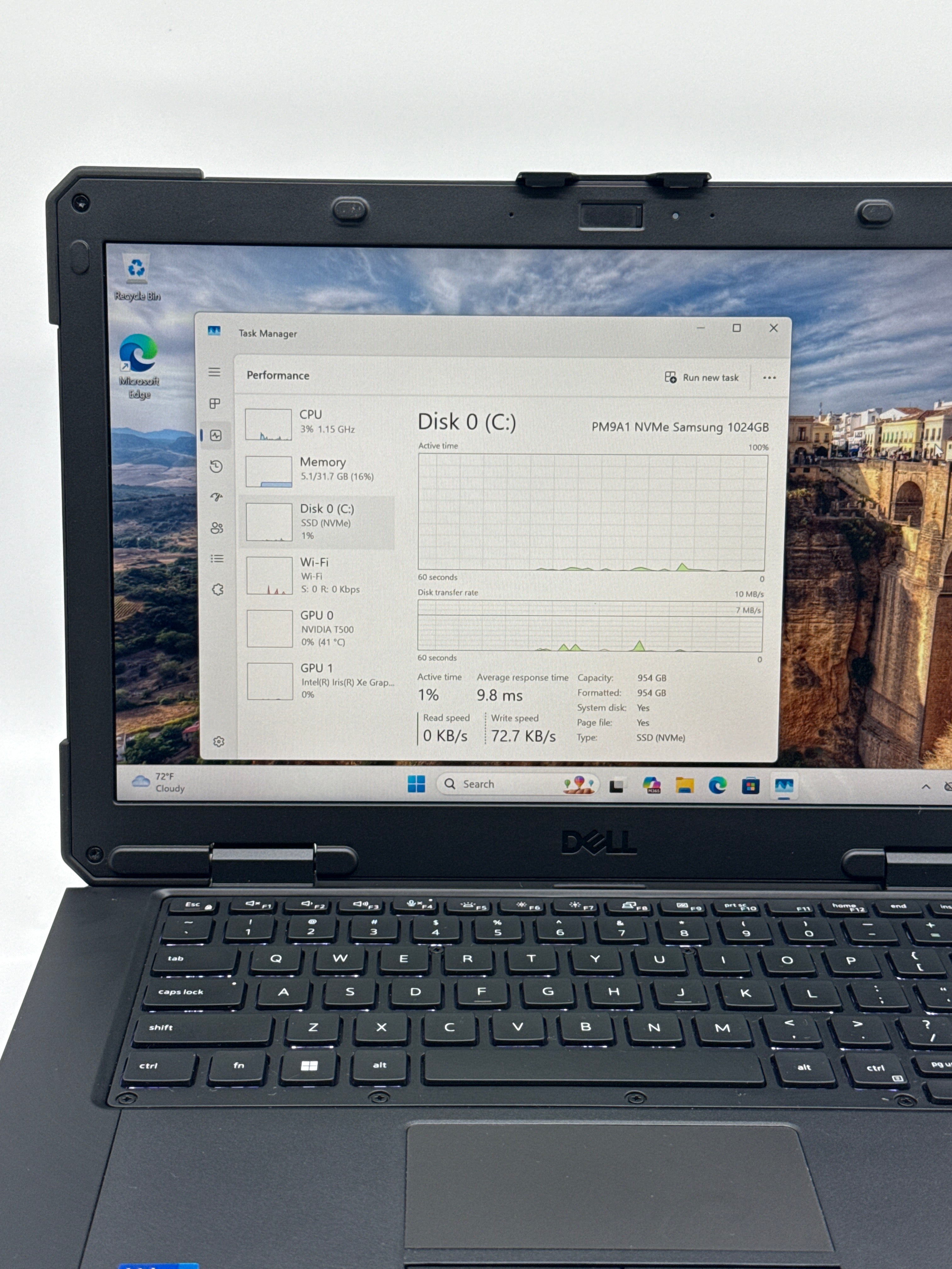 Dell Latitude 5430 Rugged i7-1185G7 32GB RAM 1TB SSD T500 TOUCH