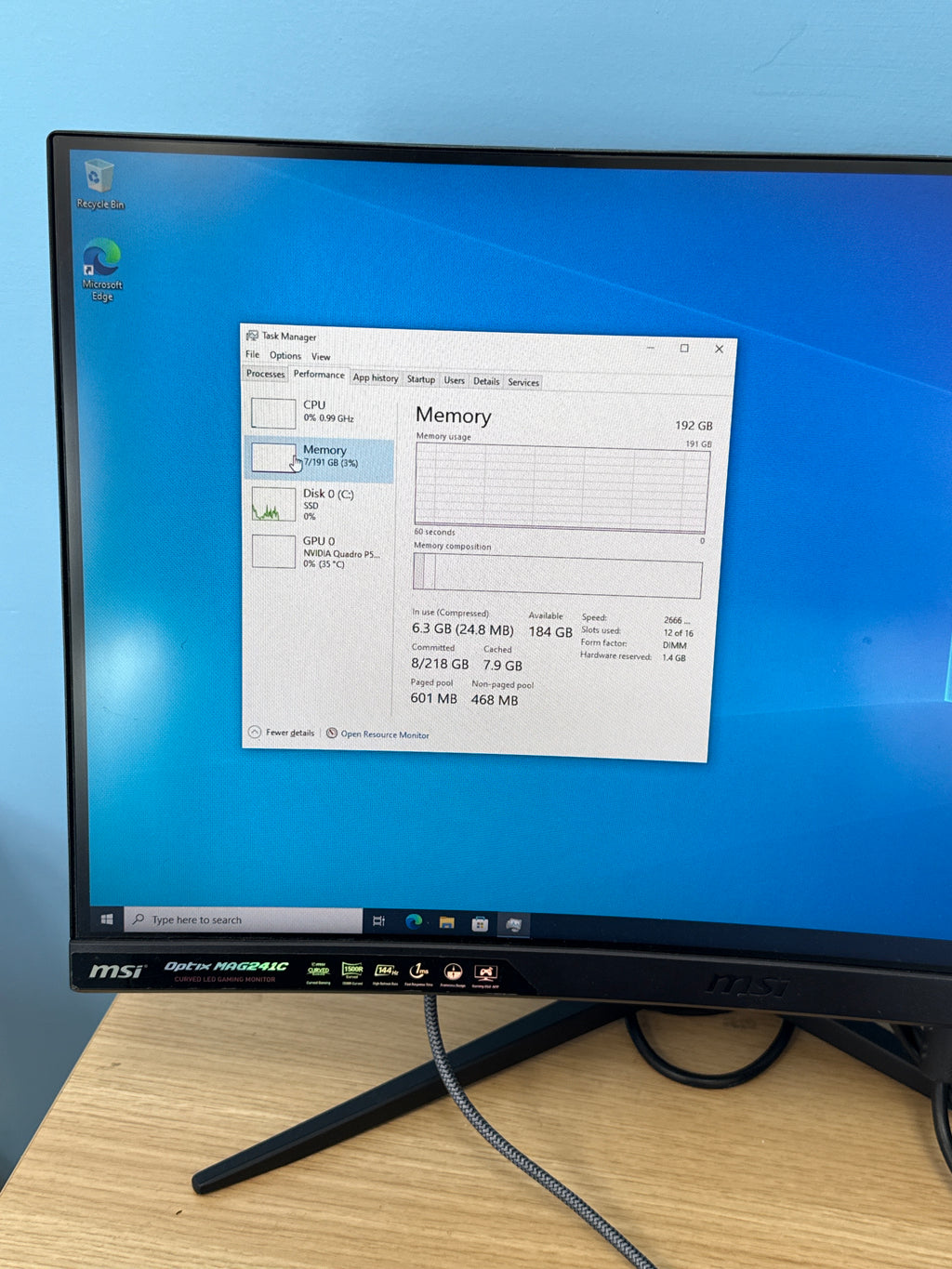 Lenovo ThinkStation P920 Xeon Gold 6142 192GB RAM 512GB HDD Nvidia P5000 Tower
