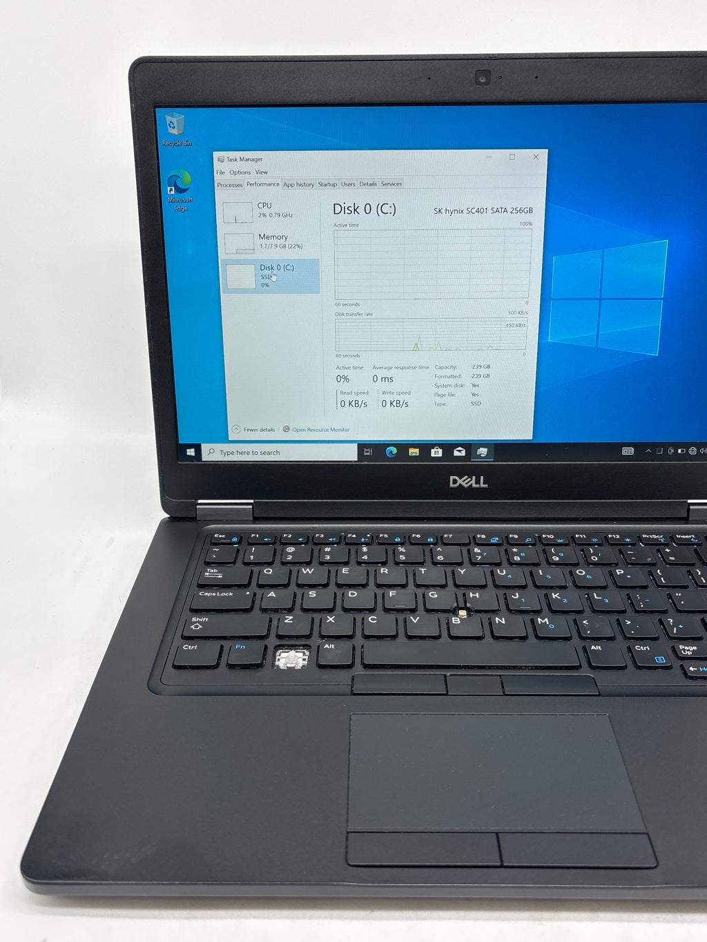 Dell Latitude 5490 13" Intel Core i5-8250U 8GB RAM 256GB SSD - No Windows Key