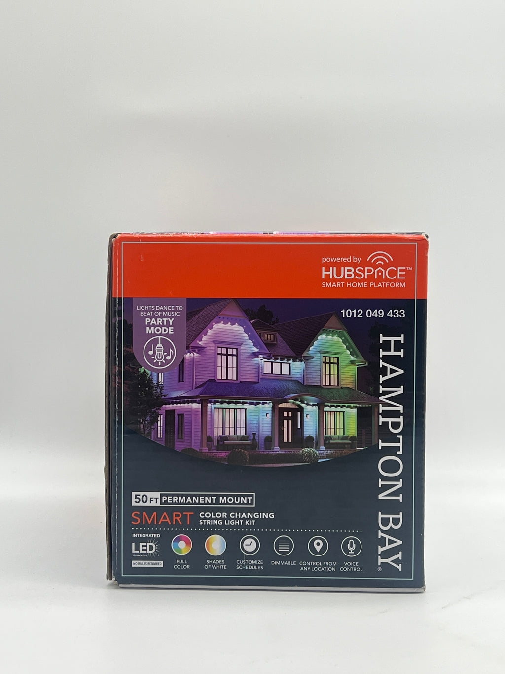 Hampton Bay Permanent Mount 50 Ft String Light Multicolor Indoor Outdoor
