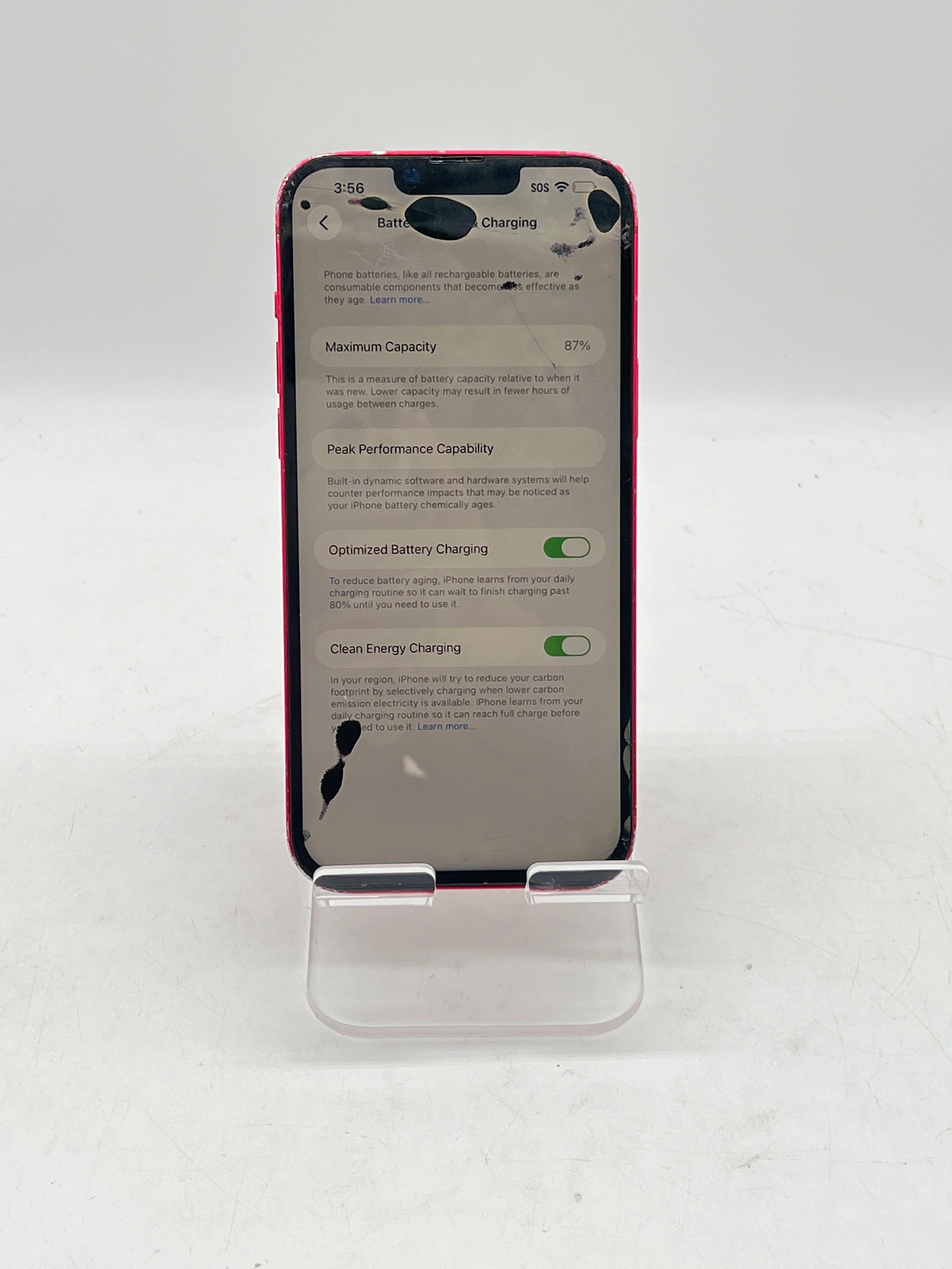 Apple iPhone 14 Plus 128GB Unlocked Red - For Parts (Bad LCD and Back)