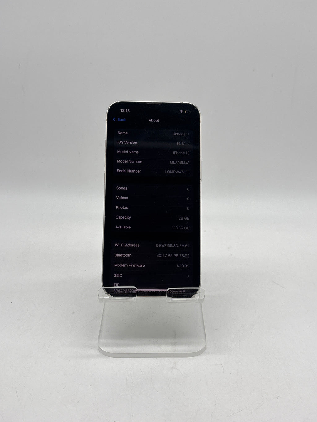 Apple iPhone 13 6.1" A2633 128GB Network Unlocked Starlight - For Parts