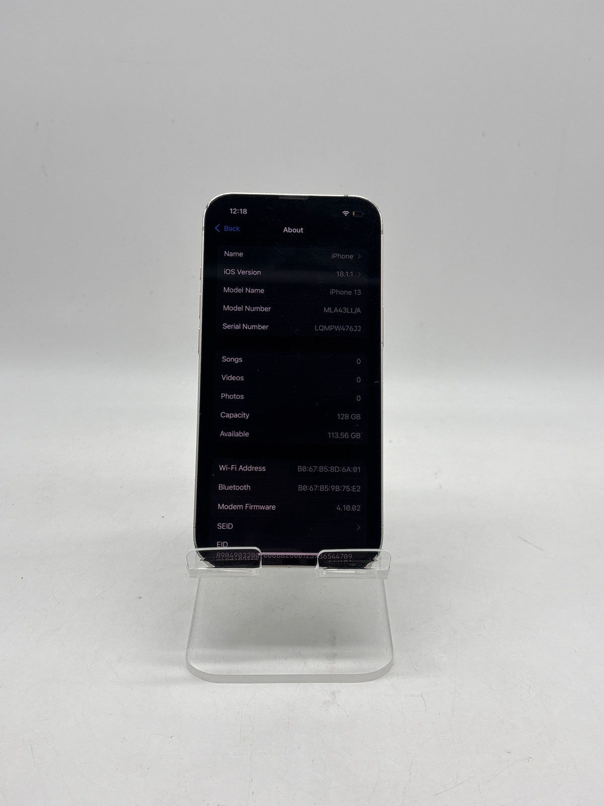 Apple iPhone 13 6.1" A2633 128GB Network Unlocked Starlight - For Parts