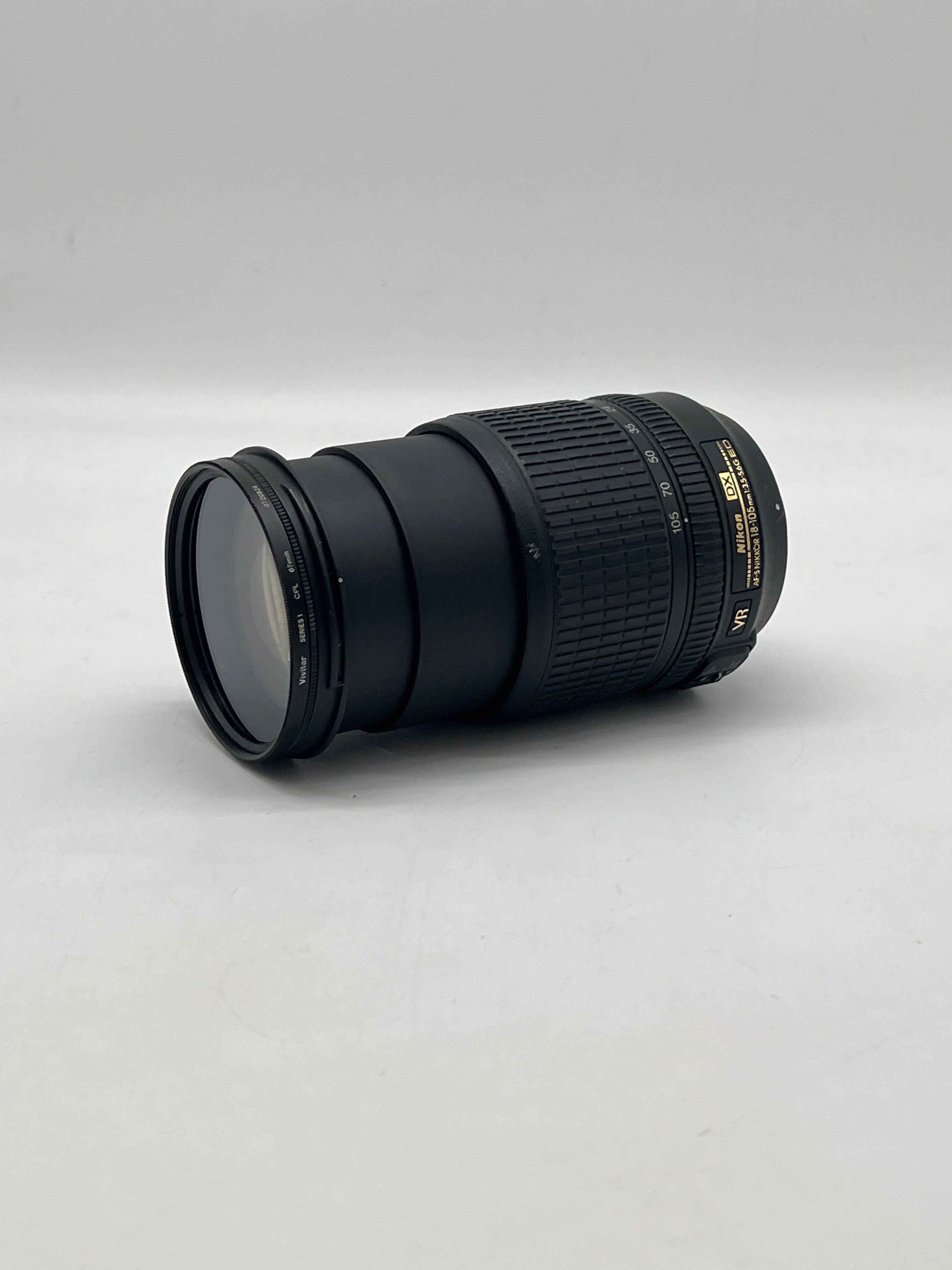 Nikon AF-S DX Nikkor 18-105mm 1:3.5-5.6G ED VR 67mm Lens - Used
