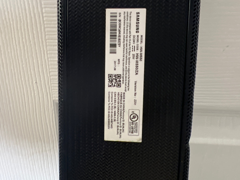 Samsung HW-B550 Soundbar + PS-WM30 Subwoofer Bundle - Used