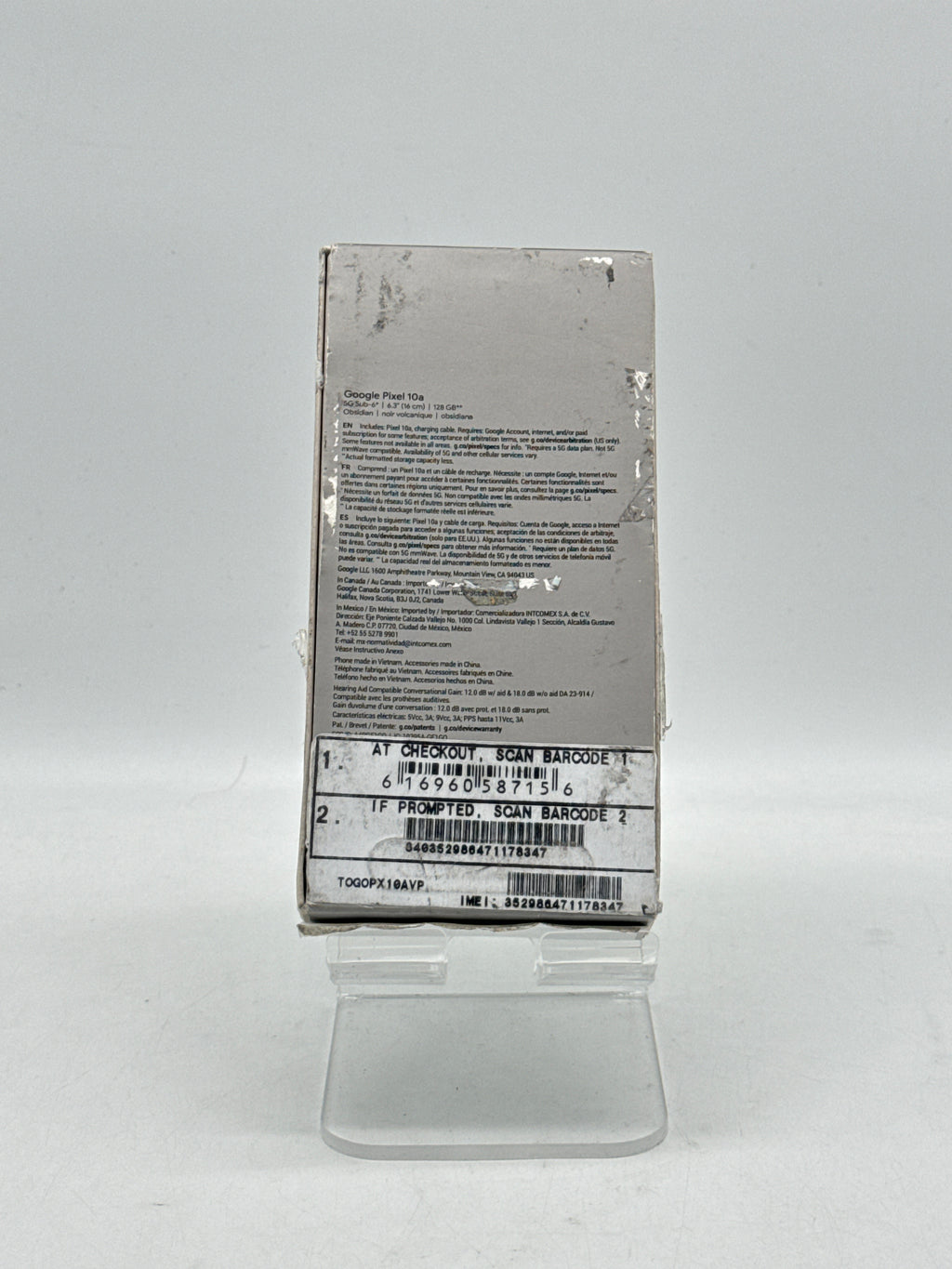 Google Pixel 10a 128GB Obsidian Verizon - For Parts