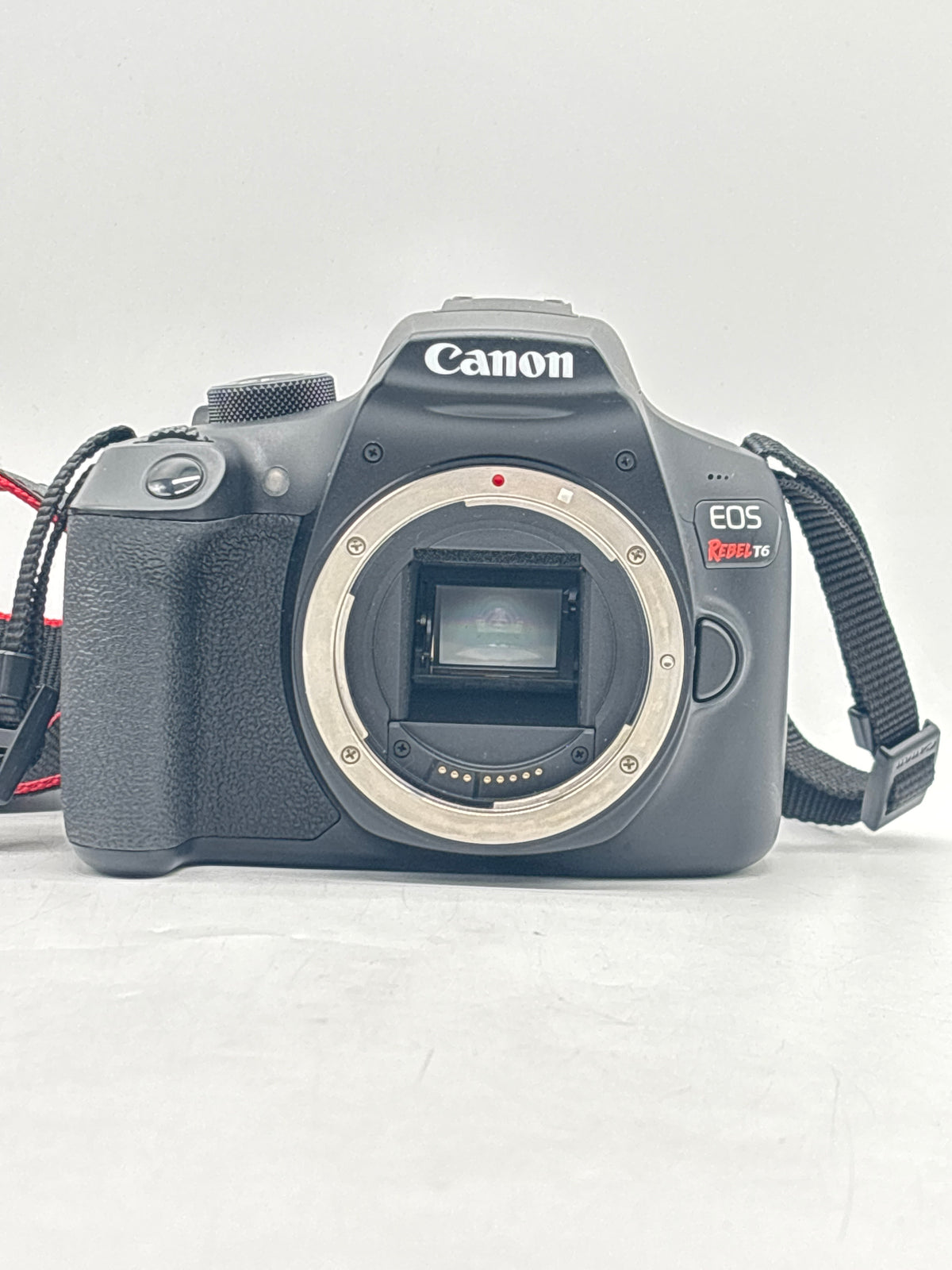 Canon EOS Rebel T6 DSLR Camera Kit EF-S 18-55mm 75-300mm Lenses Black - Used
