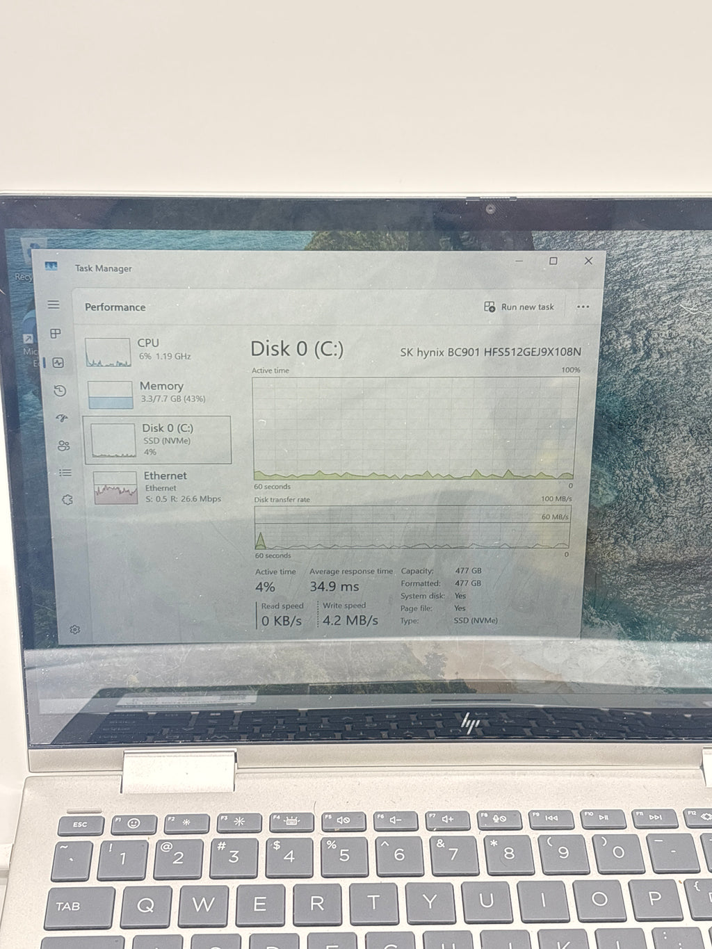 HP Envy x360 i5 8GB RAM 512GB SSD Silver - For Parts (Read DESC)