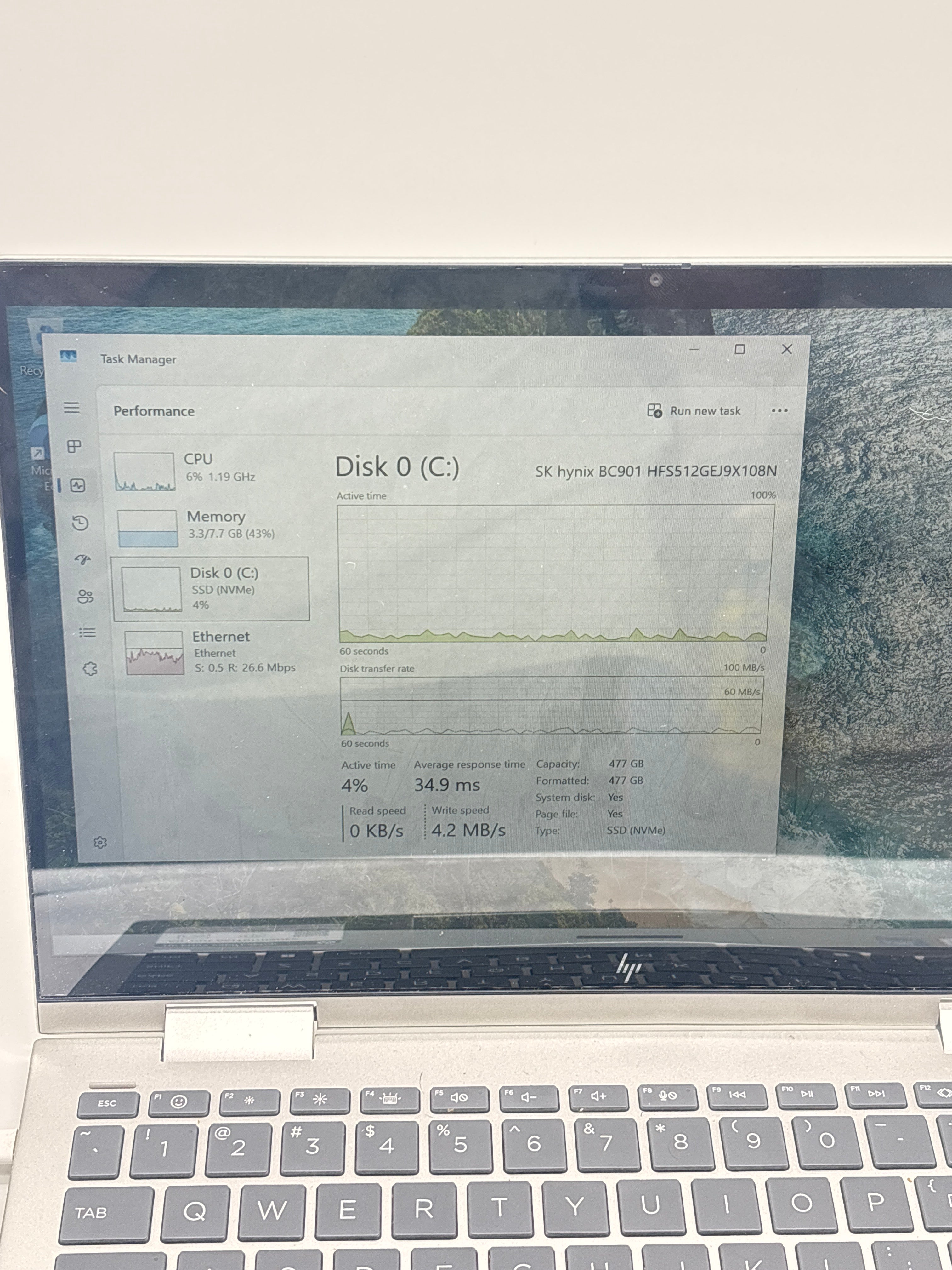 HP Envy x360 i5 8GB RAM 512GB SSD Silver - For Parts (Read DESC)