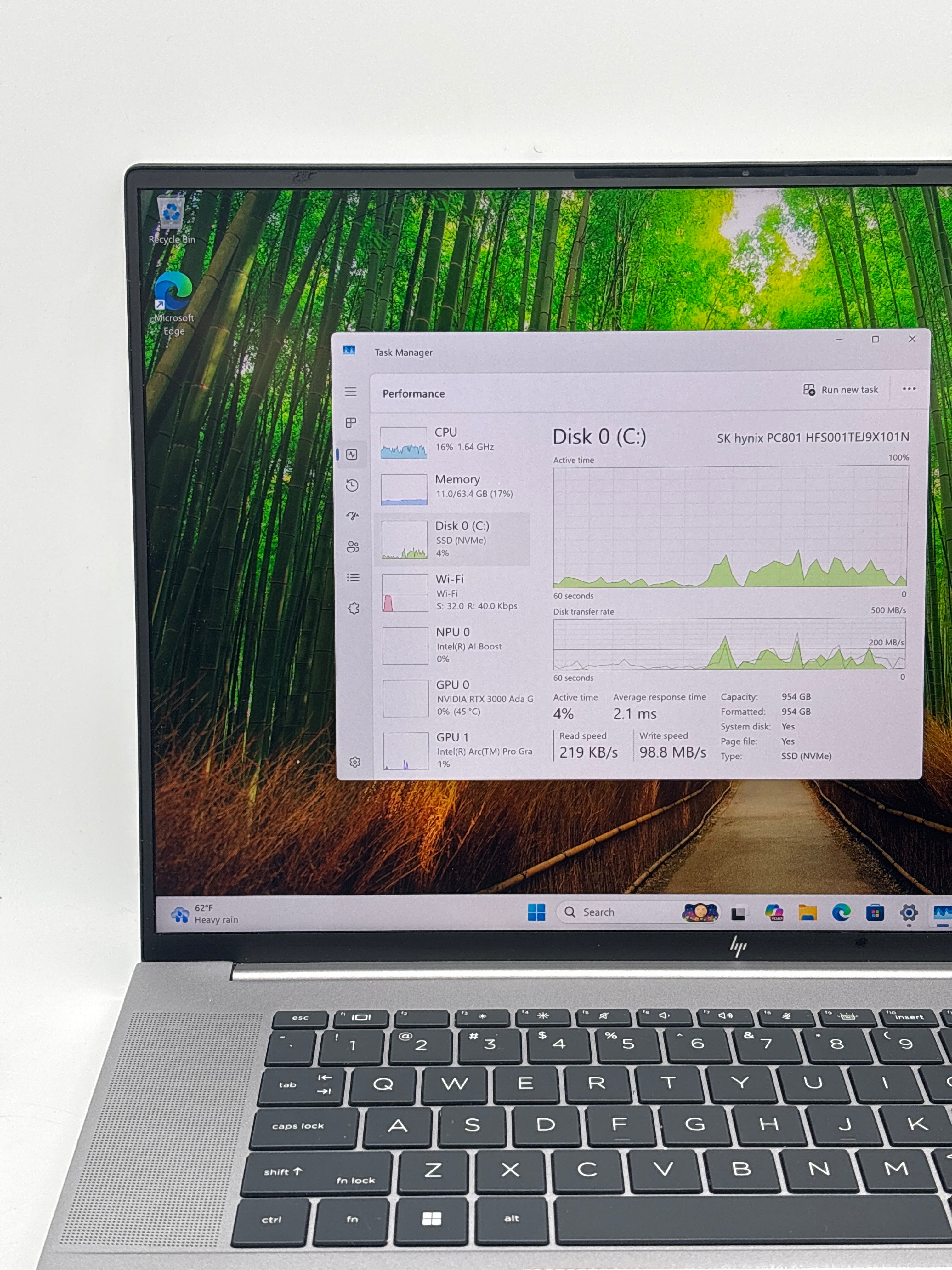 HP ZBook Studio 16 G11 Ultra 7 165H 64GB RAM 1TB SSD RTX 3000