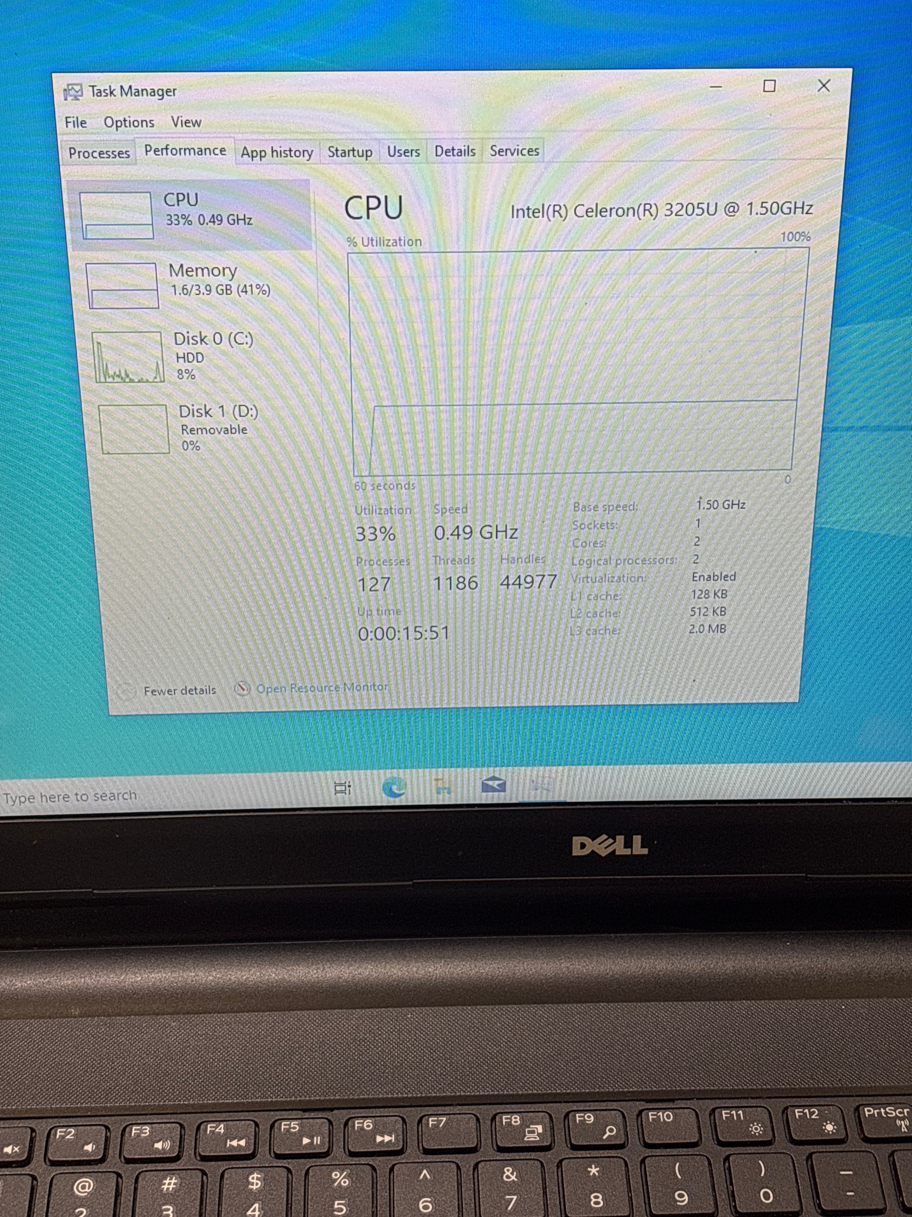 Dell Inspiron 5558 Touch Celeron 3205U 4GB RAM 500GB HD - For Parts (Read DESC)