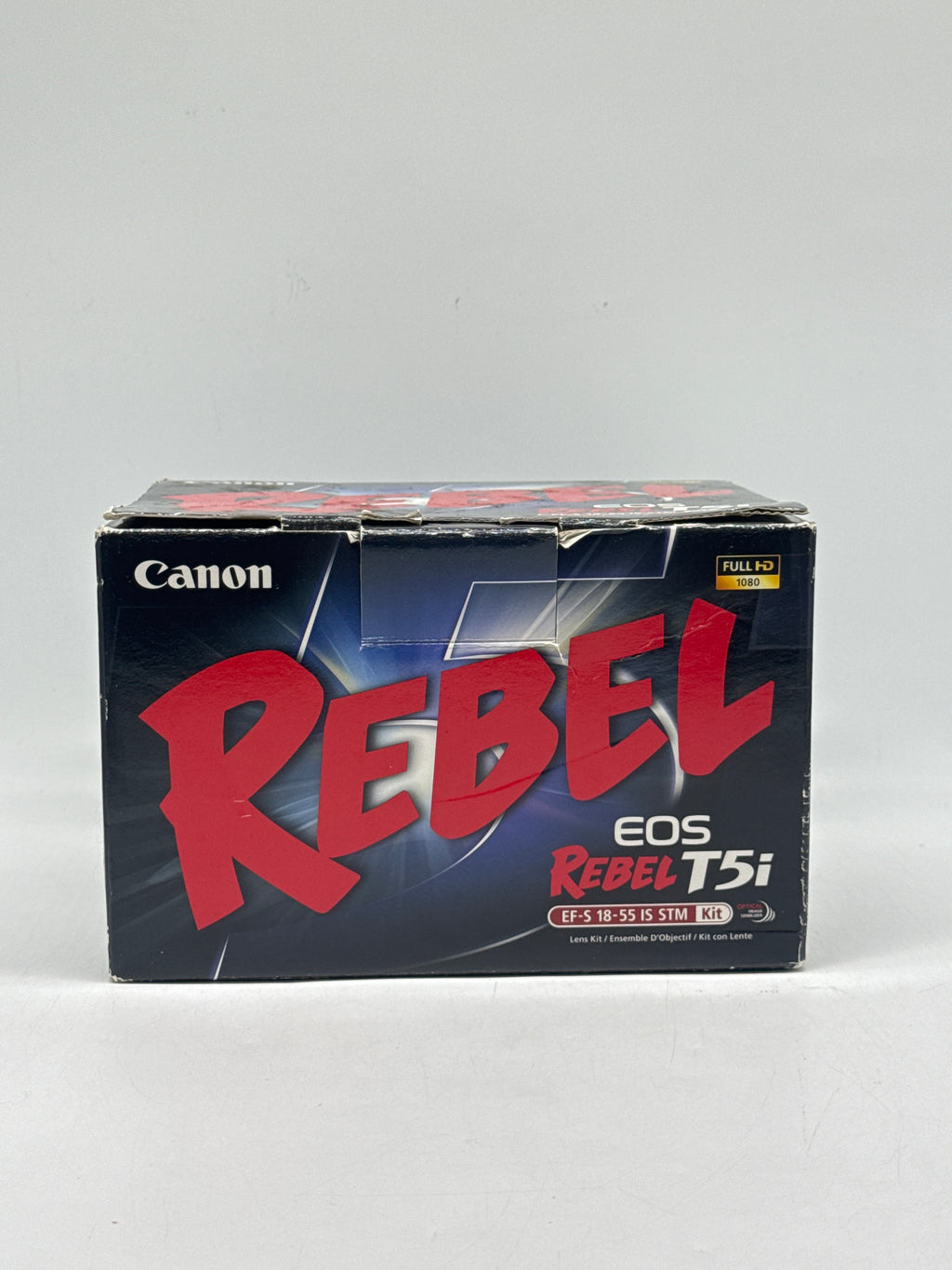 Canon Rebel EOS T5i DSLR 18MP w/ EF-S 18-55mm IS STM Lens Black - Used