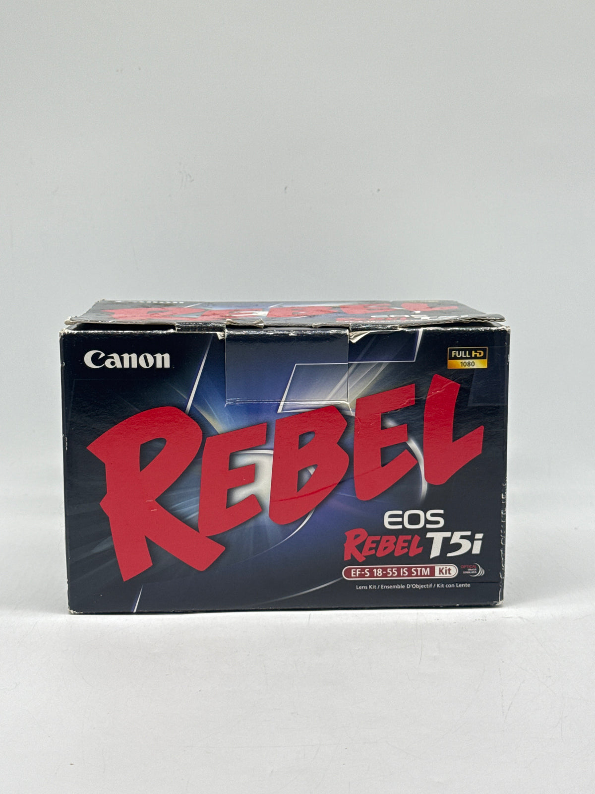 Canon Rebel EOS T5i DSLR 18MP w/ EF-S 18-55mm IS STM Lens Black - Used