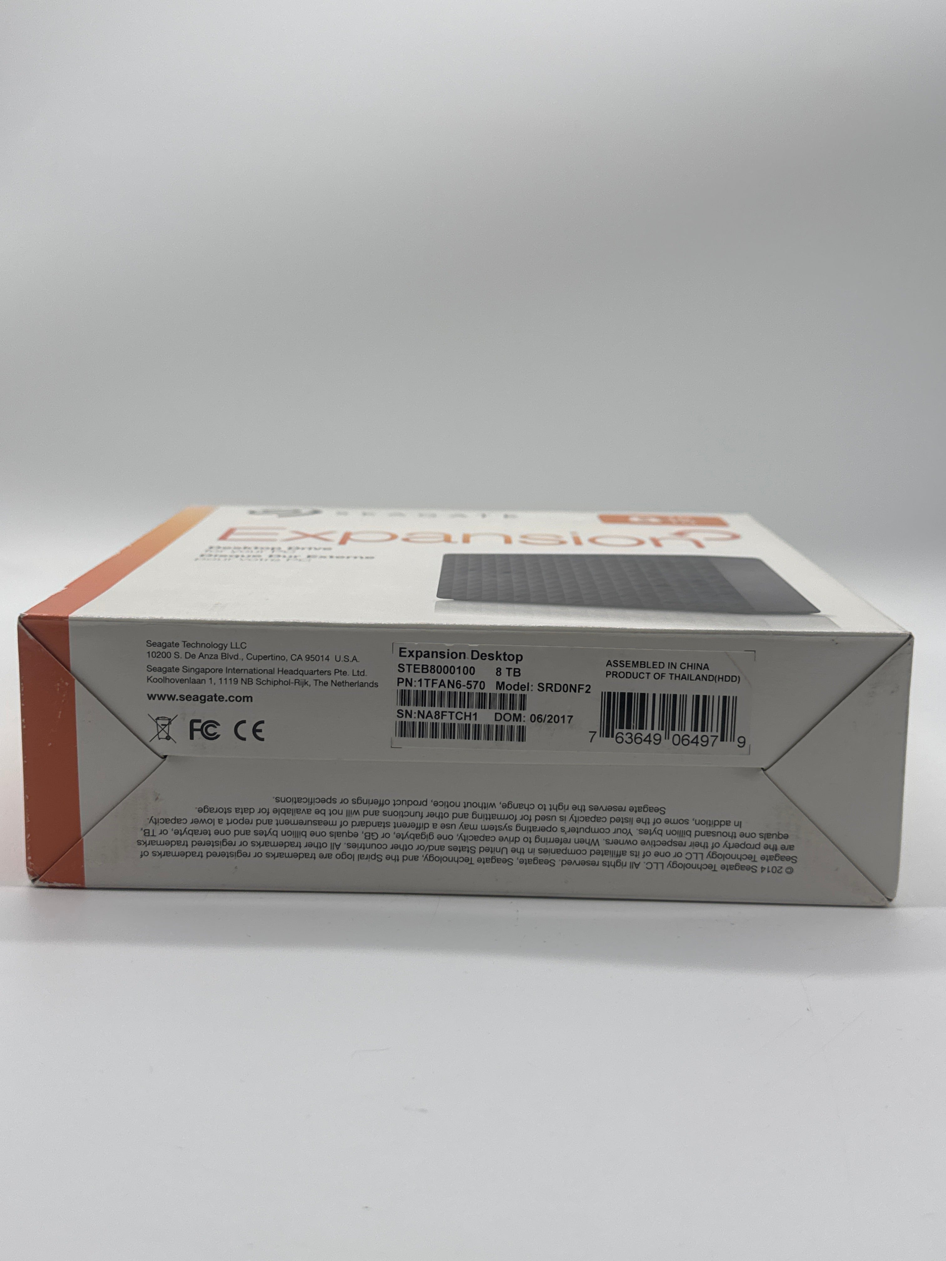 Seagate Expansion Desktop Drive 8TB USB 3.0 Desktop External HDD - Used