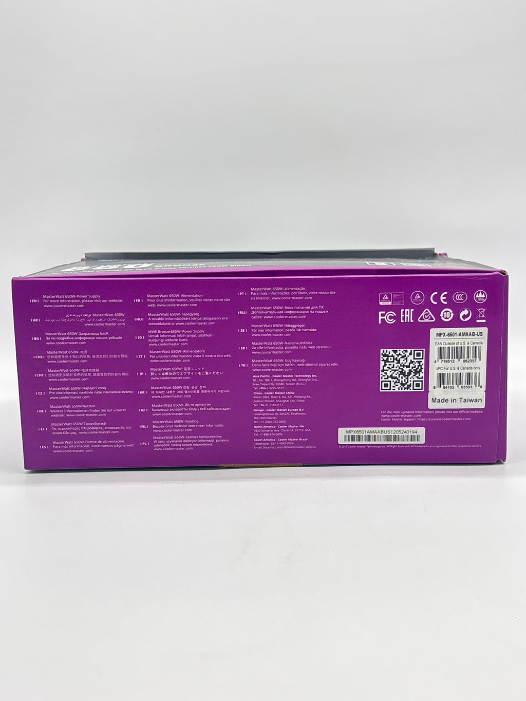 Cooler Master MasterWatt 650W Bronze ATX Power Supply Black - Used With Box