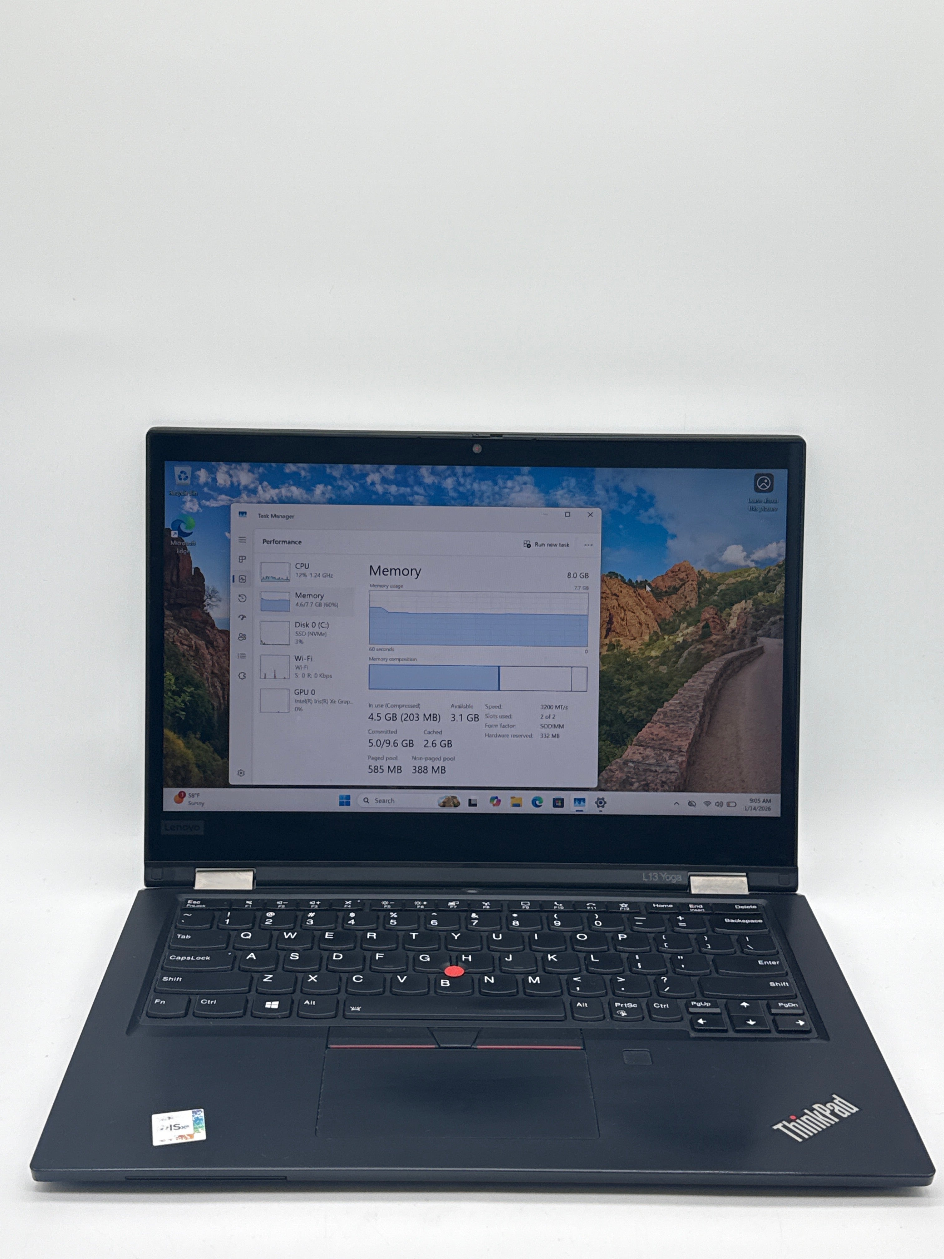 Lenovo ThinkPad L13 Yoga Gen 2  i5-1135G7 8GB RAM 256GB SSD