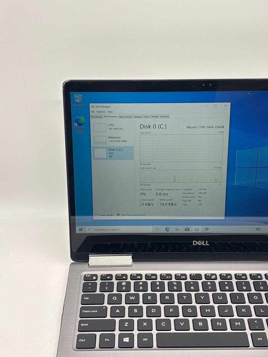Dell Inspiron 13 Inspiron P83G I5-8250U 8GB RAM 256GB SSD - For Parts (Read DESC)