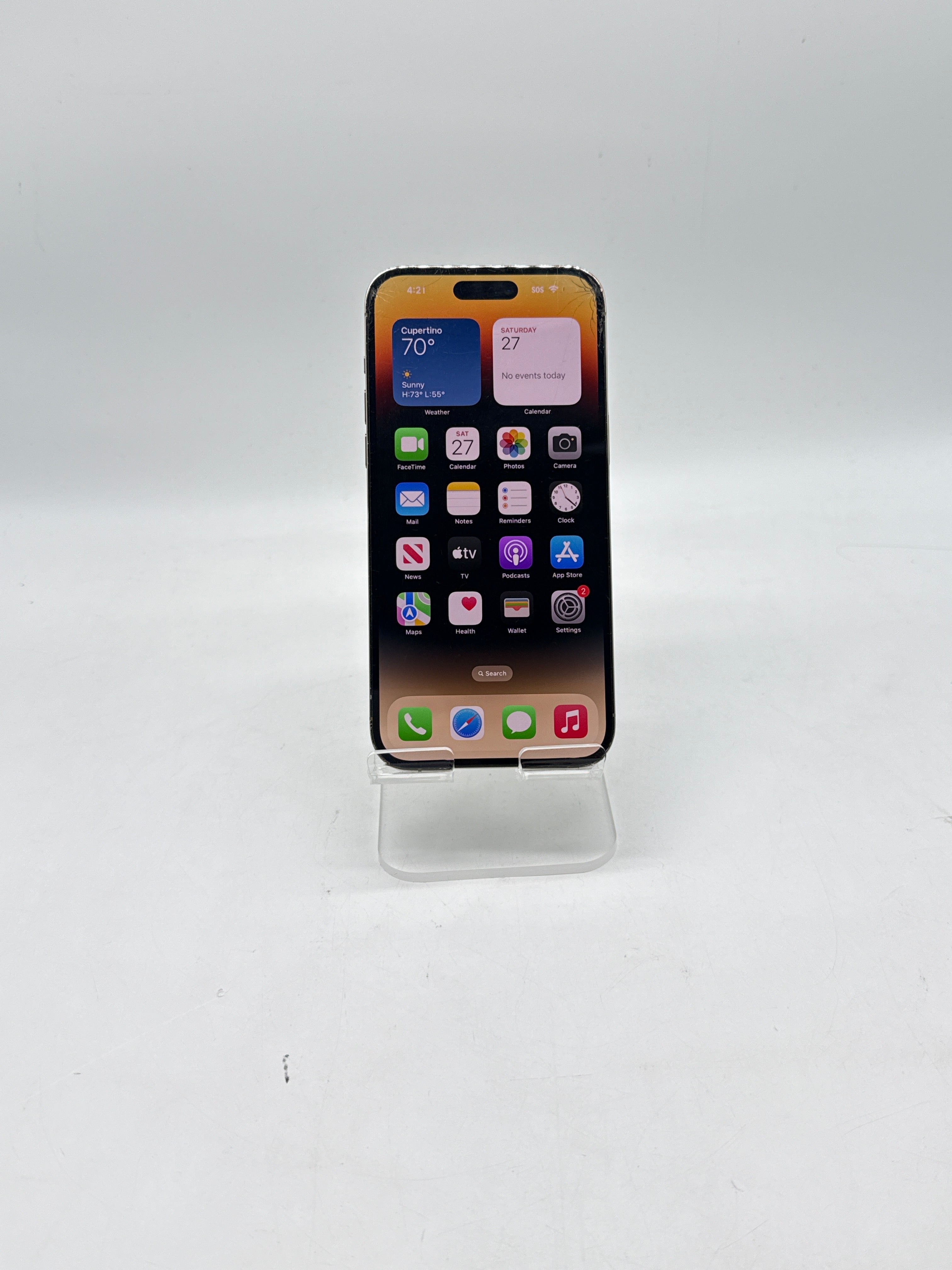 Apple iPhone 14 Pro Max 128GB Unlocked Gold - Cracked Screen