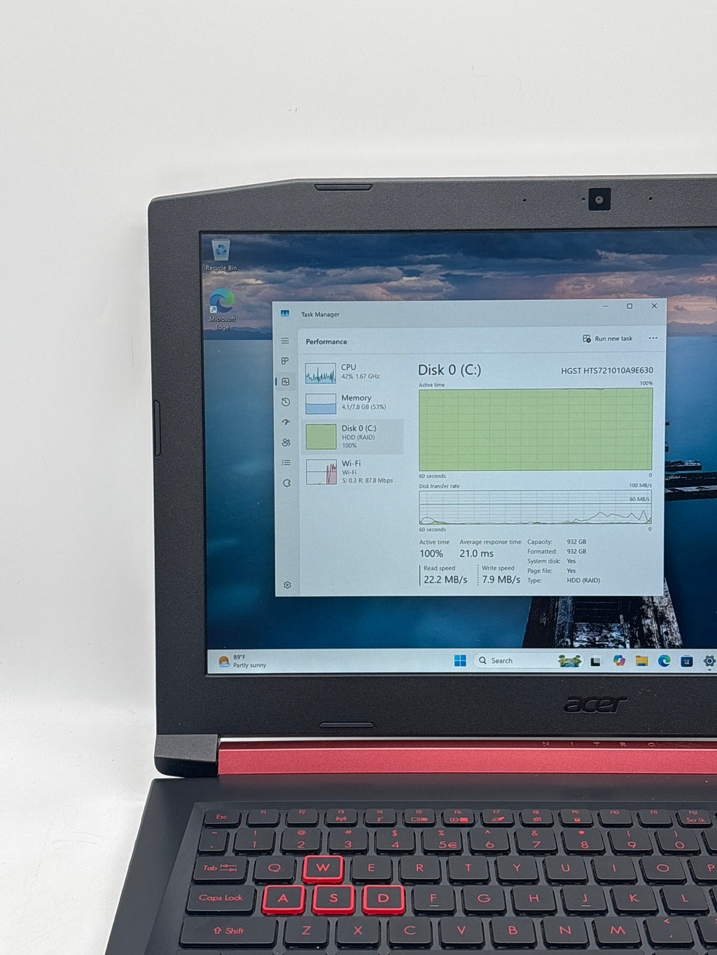 Acer Nitro 5 N17C1 15.6" i5-8300H 8GB RAM 1TB HDD GTX 1050