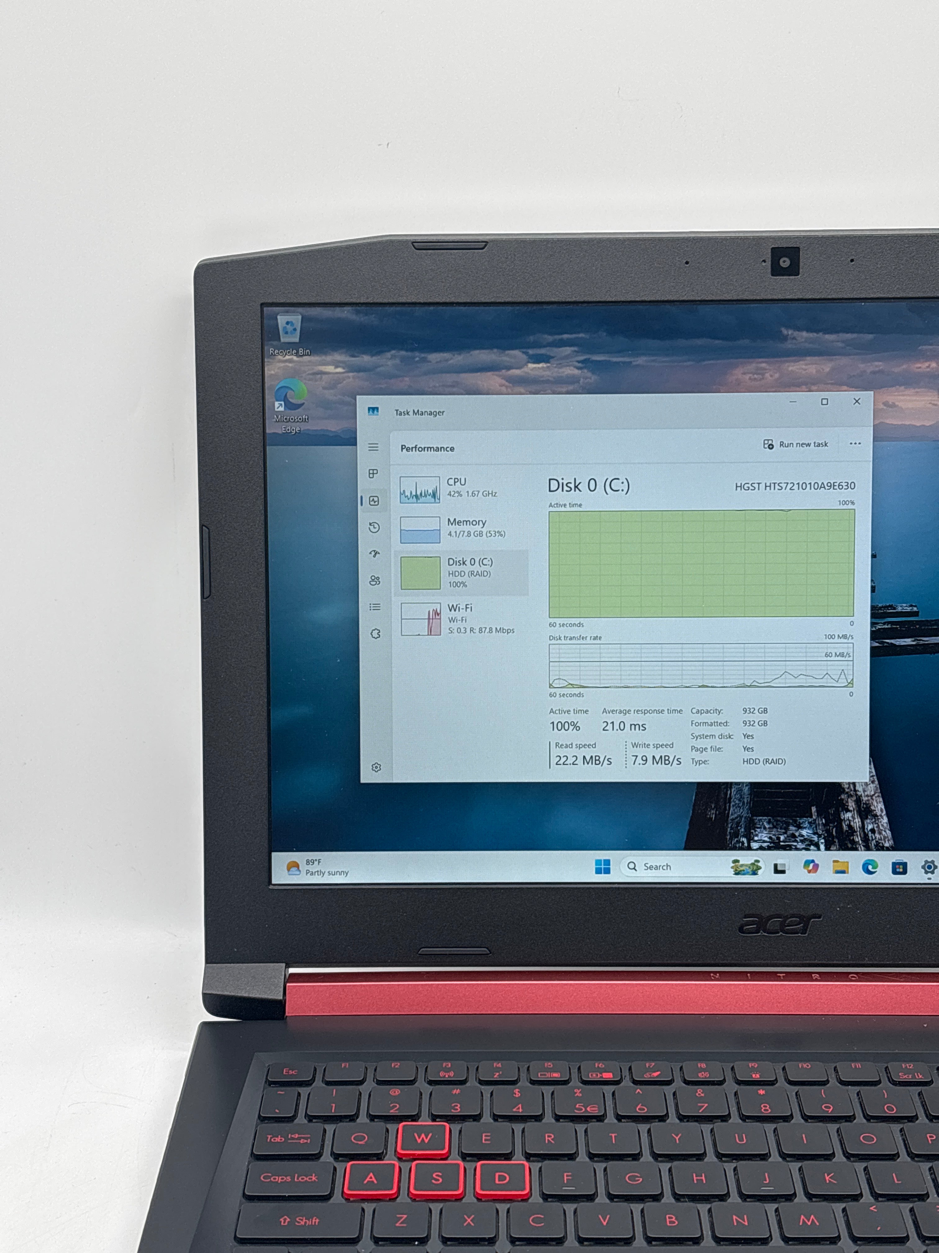 Acer Nitro 5 N17C1 15.6" i5-8300H 8GB RAM 1TB HDD GTX 1050