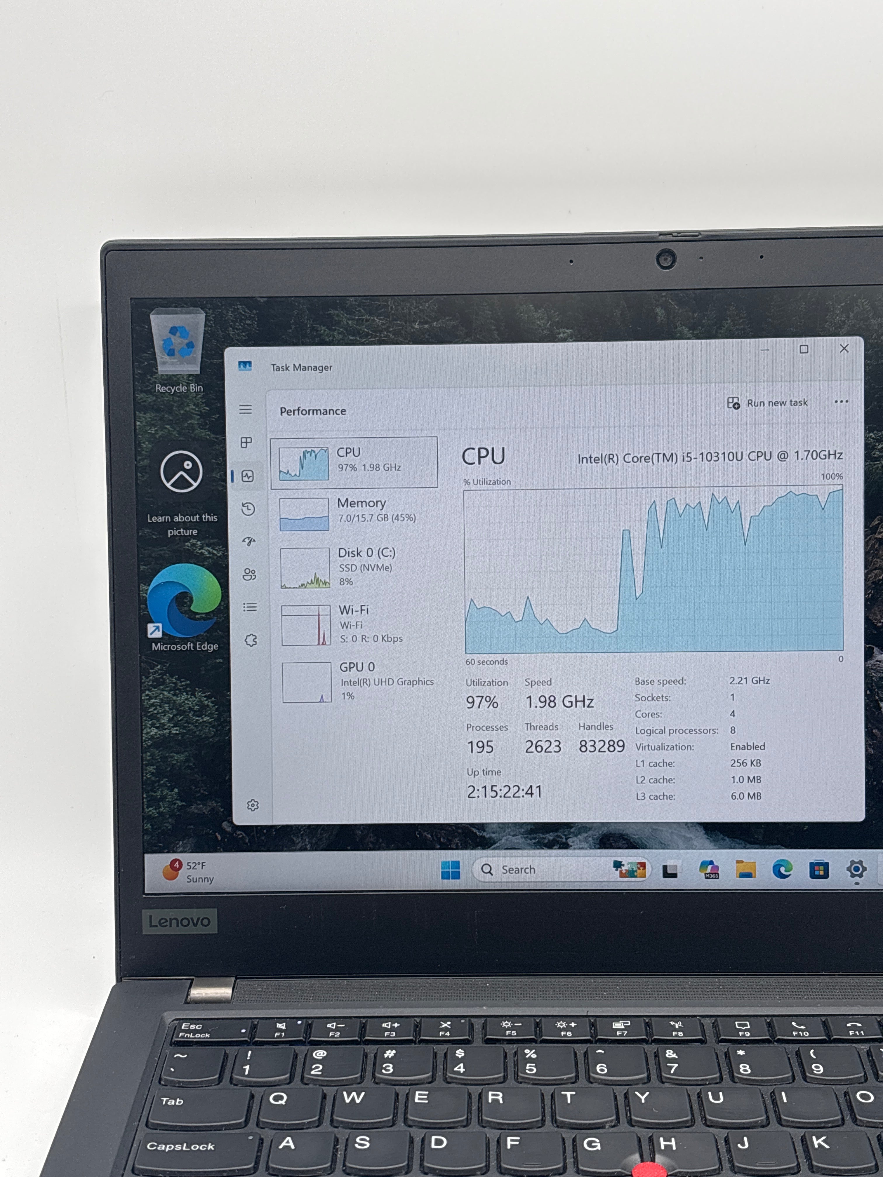 Lenovo ThinkPad T14 Gen 1 i5-10310U 16GB RAM 256GB SSD