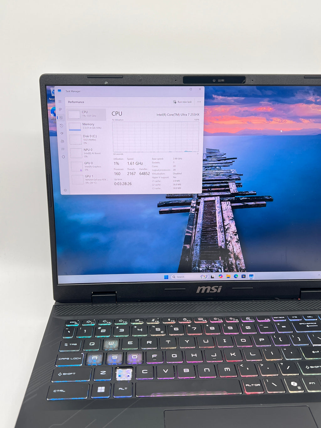 MSI Crosshair 16 HX AI D2XWGKG Ultra 7 255HX 32GB RAM 1TB SSD RTX 5070 - For Parts Read