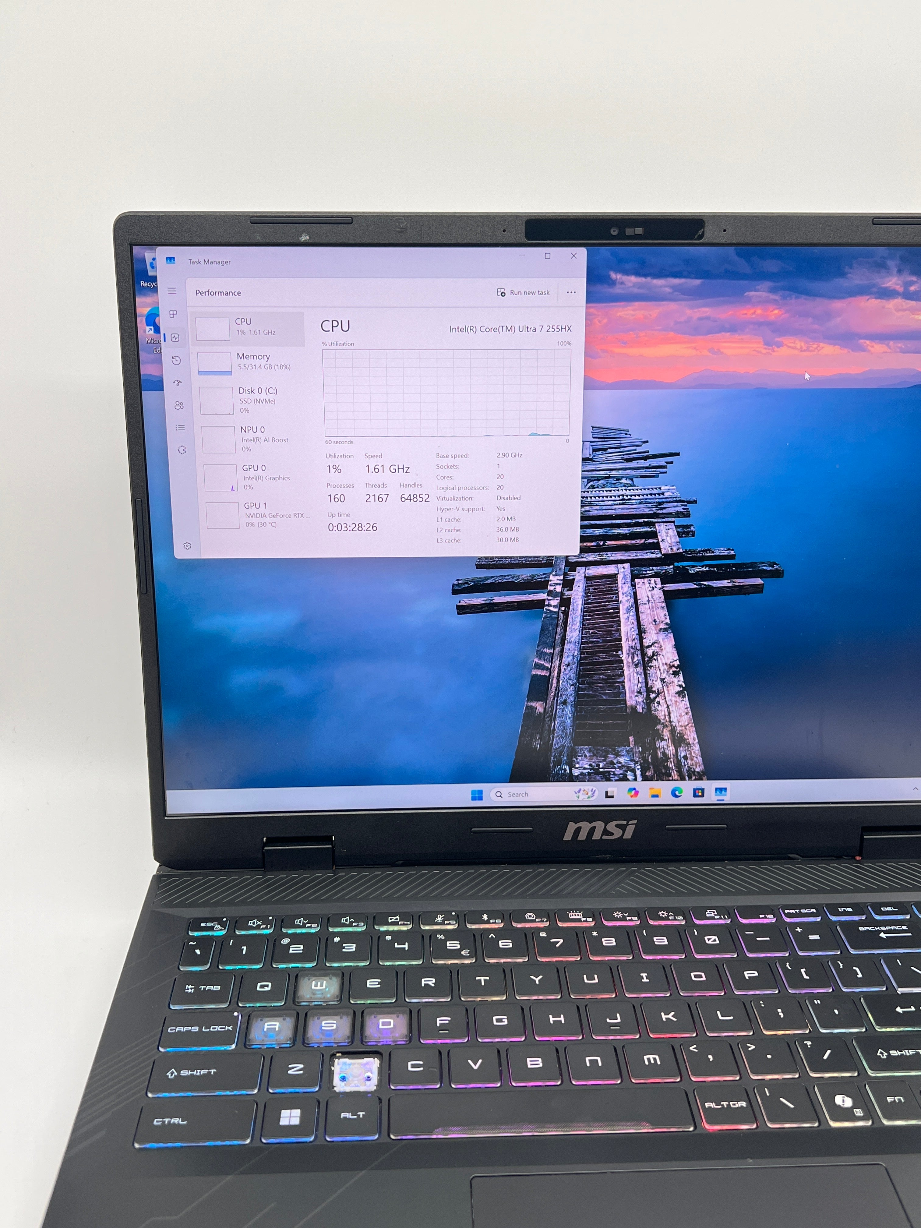 MSI Crosshair 16 HX AI D2XWGKG Ultra 7 255HX 32GB RAM 1TB SSD RTX 5070 - For Parts Read