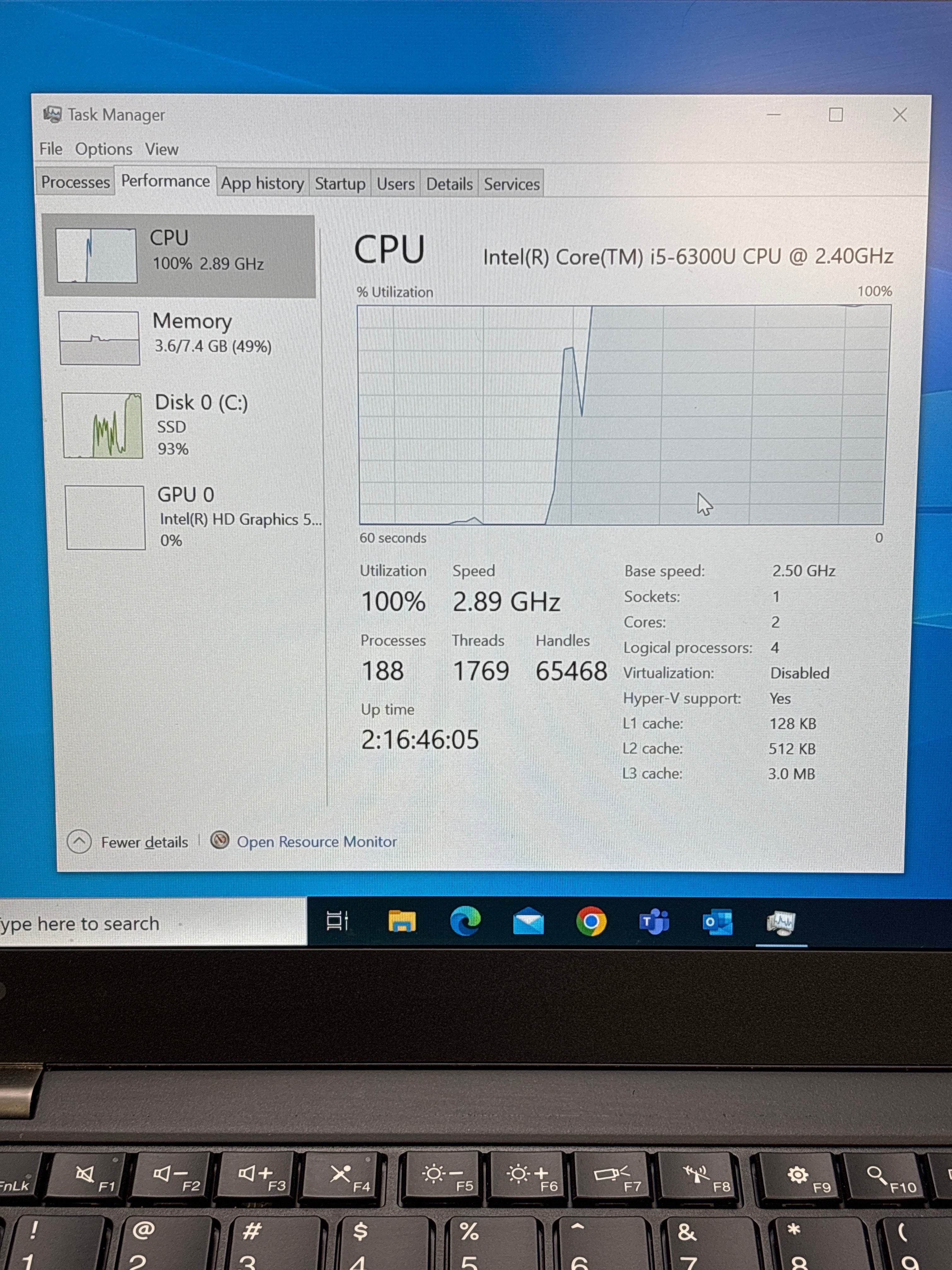 Lenovo Thinkpad T460s i5-6300U 8GB RAM 256GB SSD