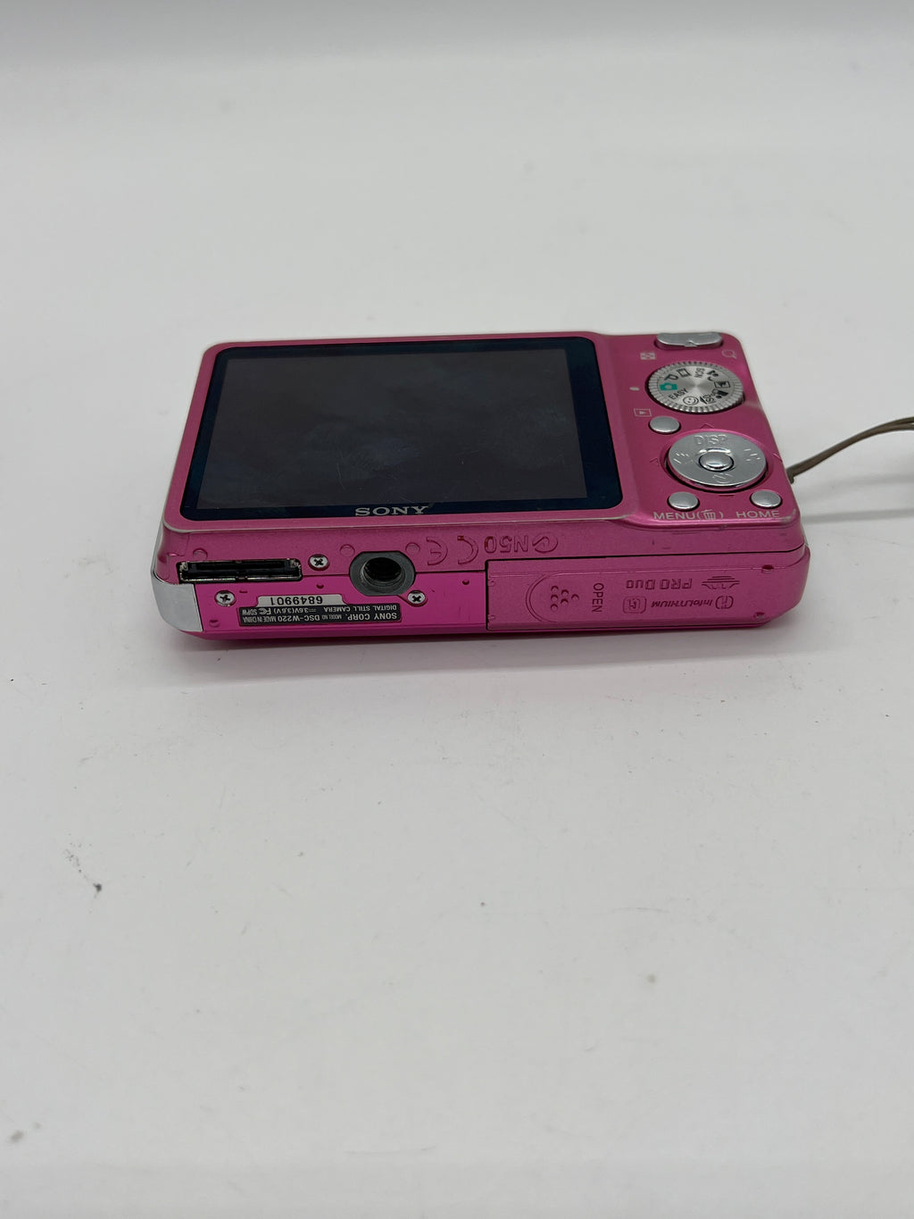 Sony Cyber-shot DSC-W220 12.1 MP Compact Digital Camera Pink Untested