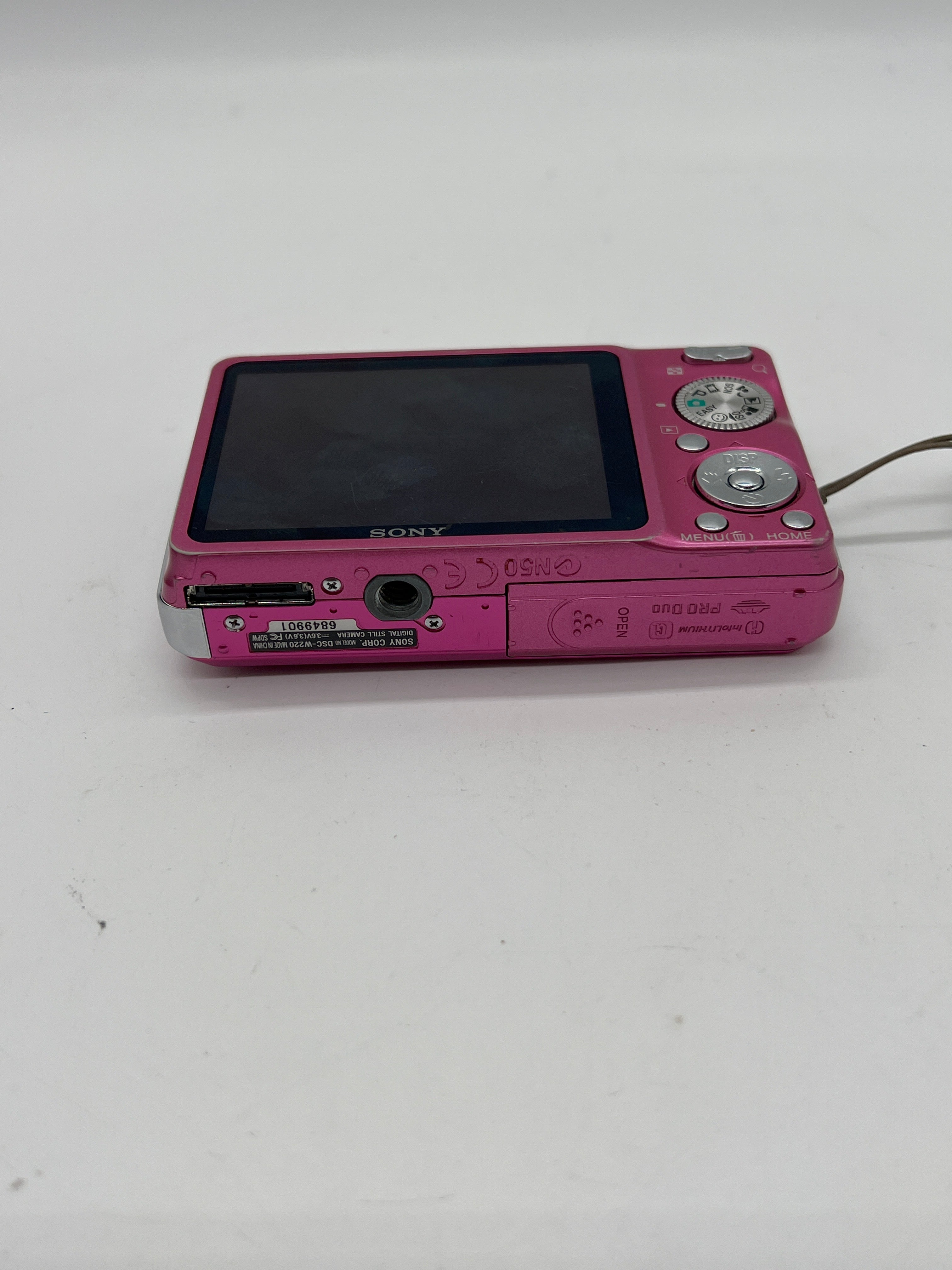 Sony Cyber-shot DSC-W220 12.1 MP Compact Digital Camera Pink Untested