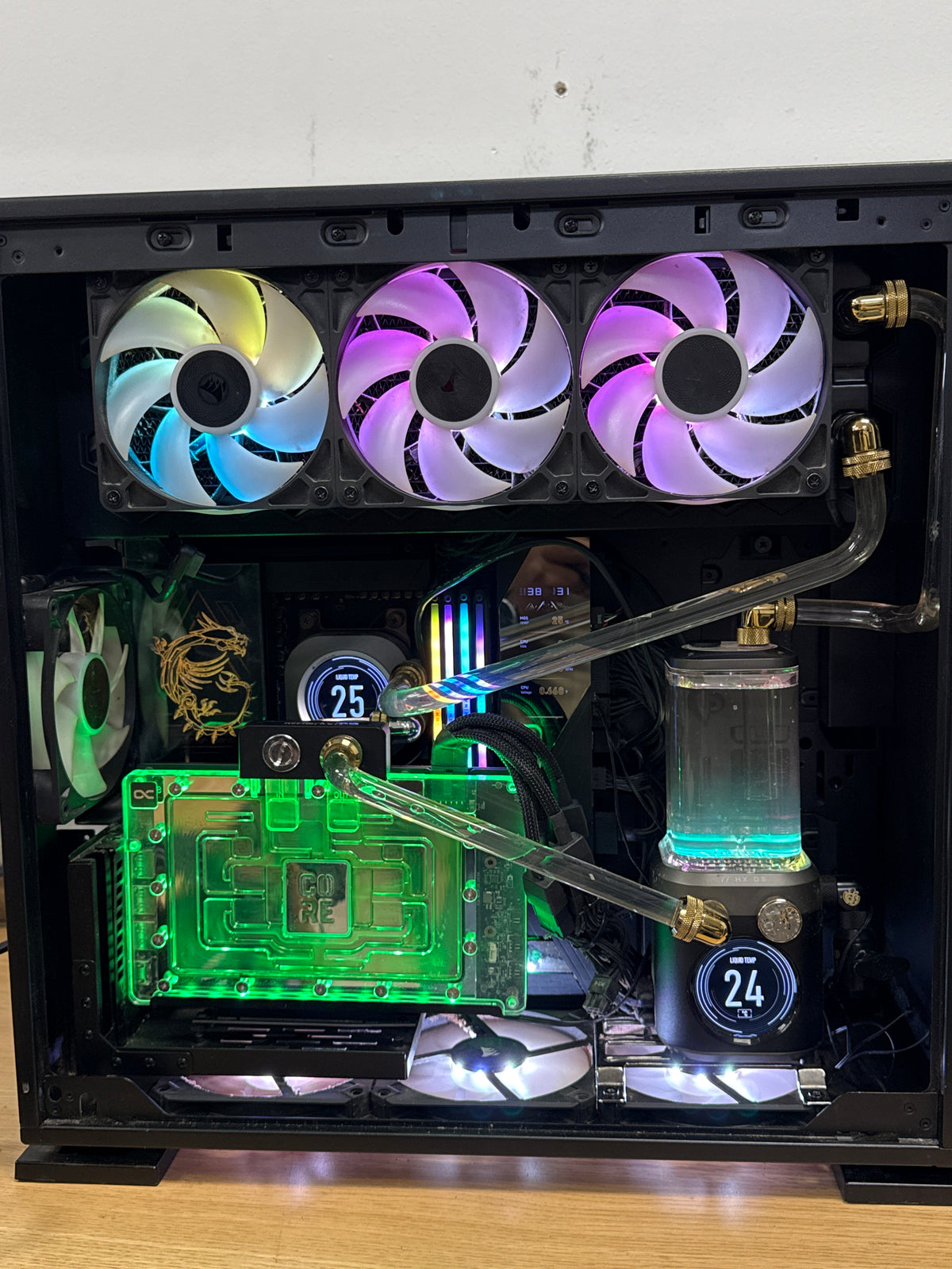 Custom Gaming PC Ryzen 9 9950X3D 64GB RAM 14TB SSD RTX 5090 32GB Win 11 - Used