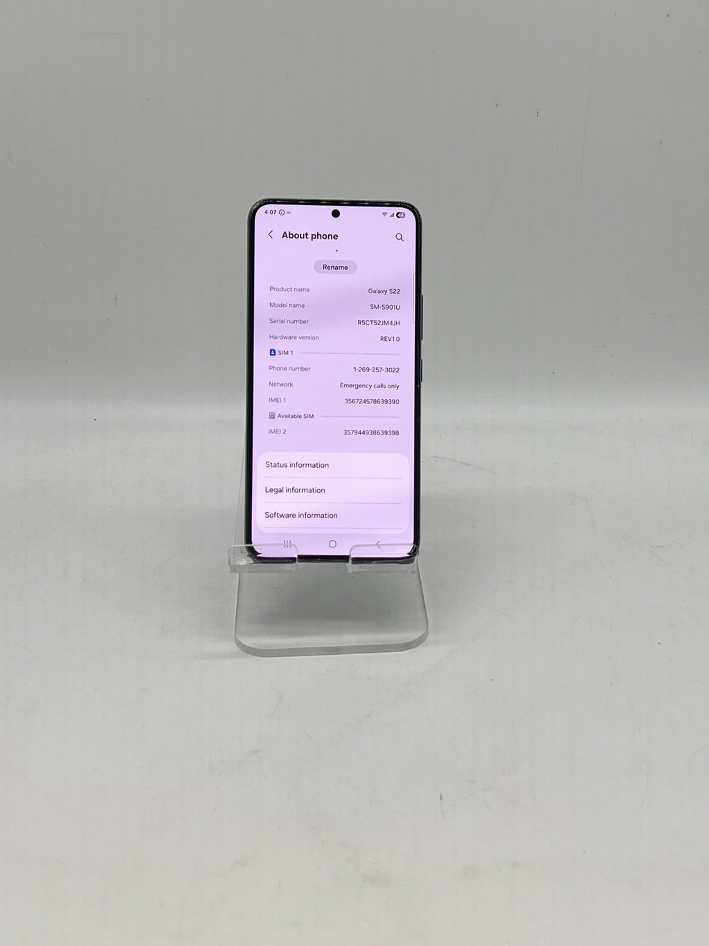 Samsung Galaxy S22 SM-S901U 5G 128GB T-Mobile - Used