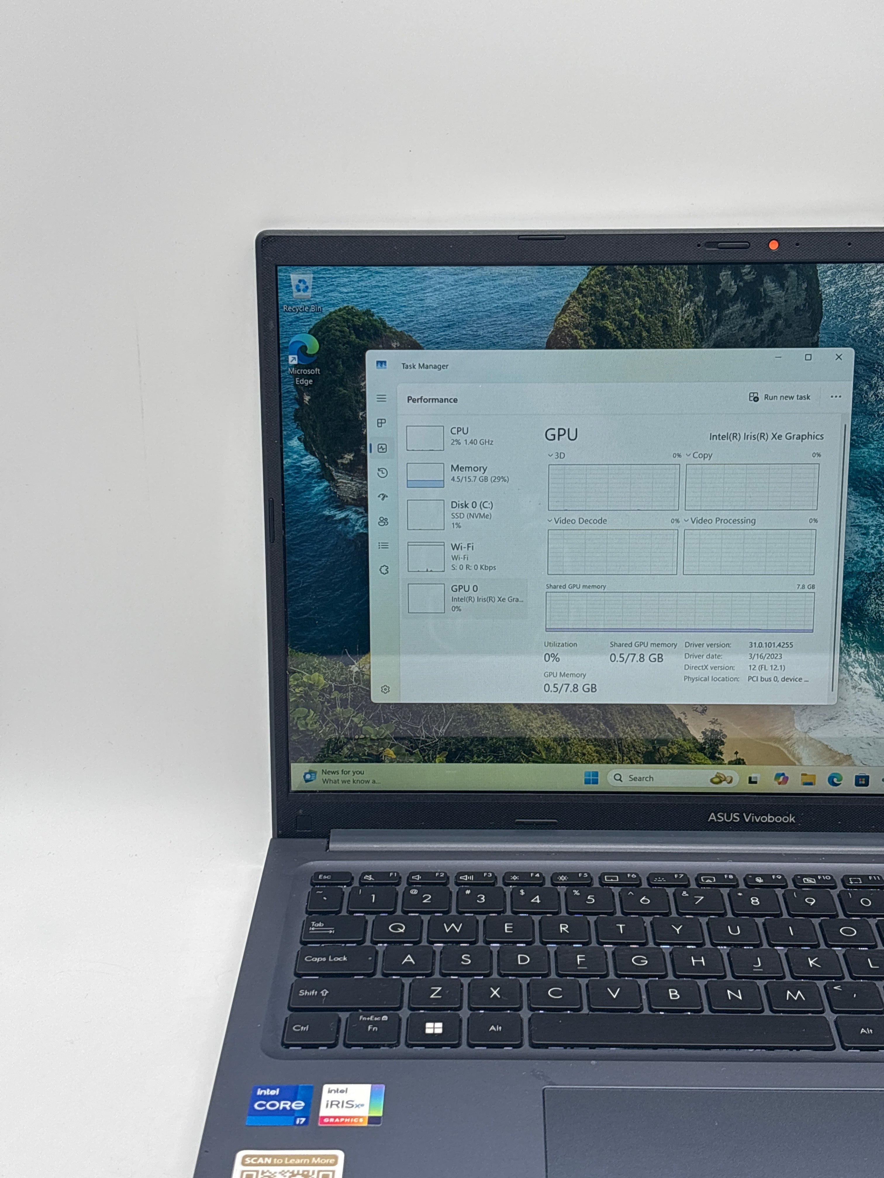 Asus Vivobook F1502Z Touch i7-1255U 16GB RAM 512GB SSD