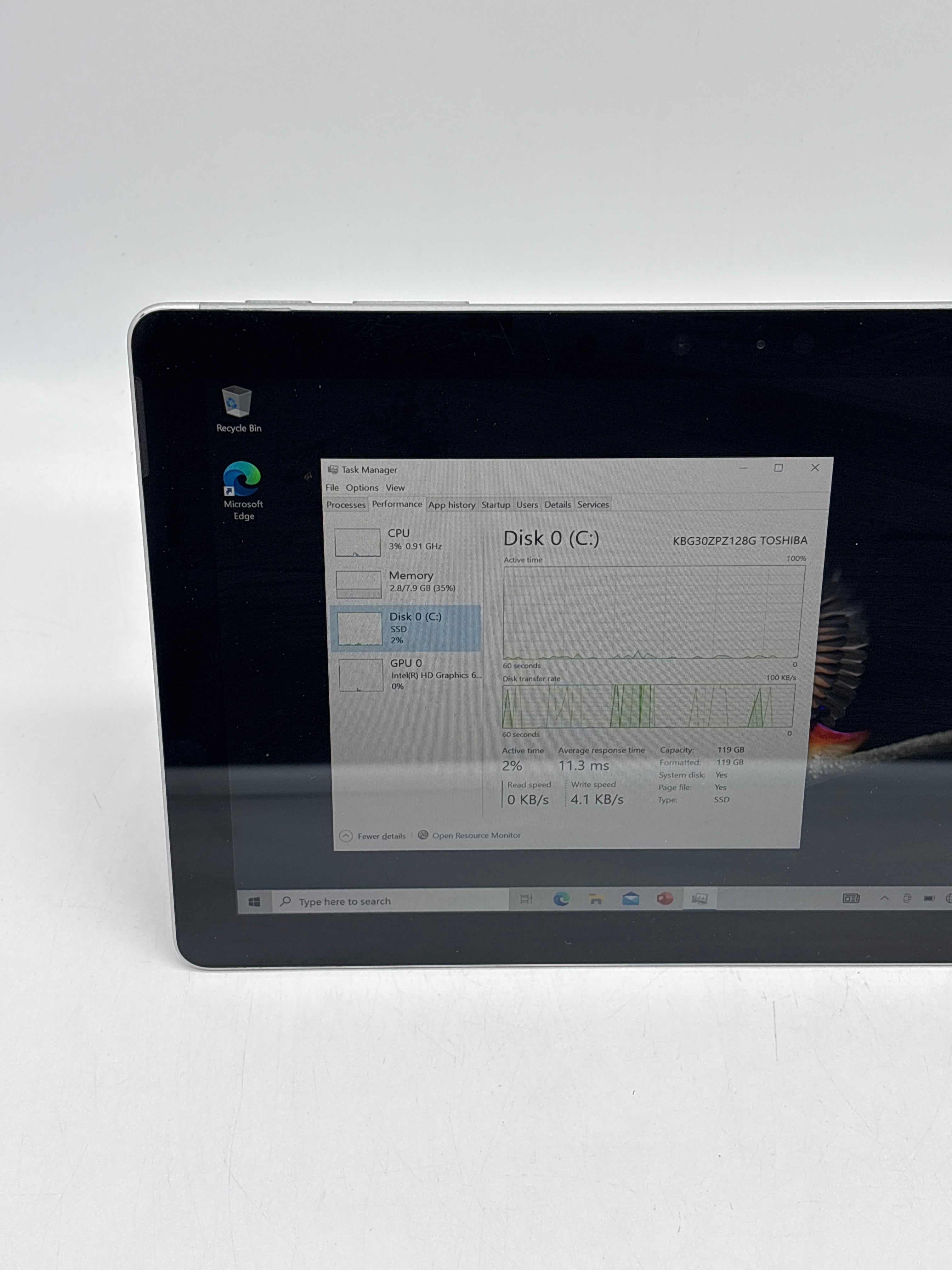 Microsoft Surface Go 1824 10" Intel Pentium 4415Y 8GB 128GB SSD - Used