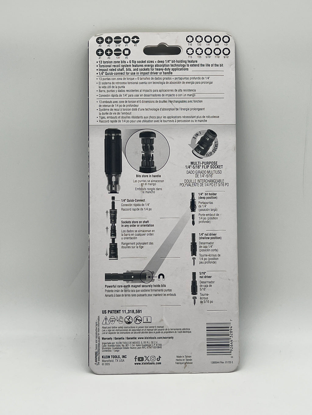 Klein Tools 32303HD Impact Driver Set - New In Box, Black Color