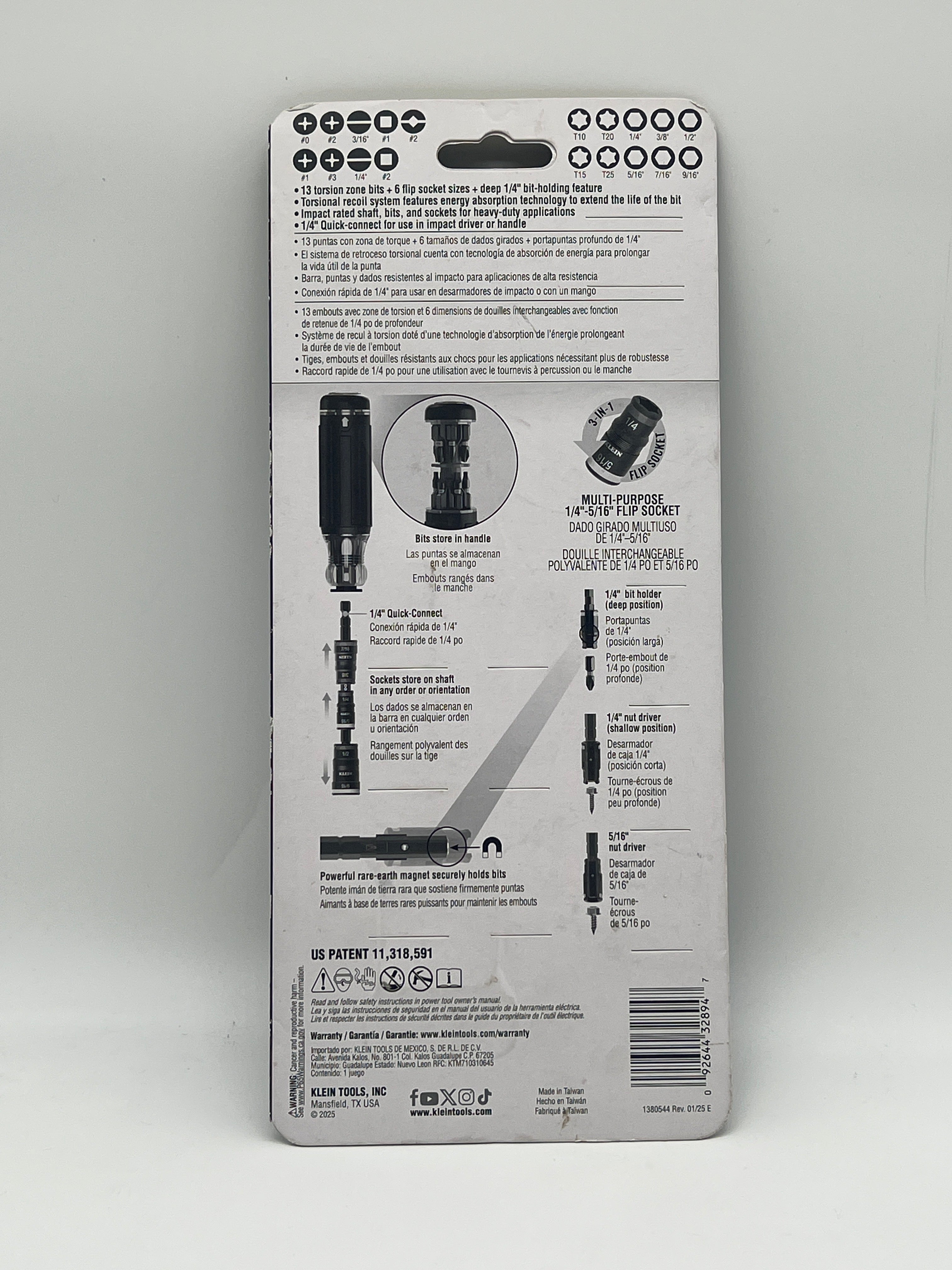 Klein Tools 32303HD Impact Driver Set - New In Box, Black Color