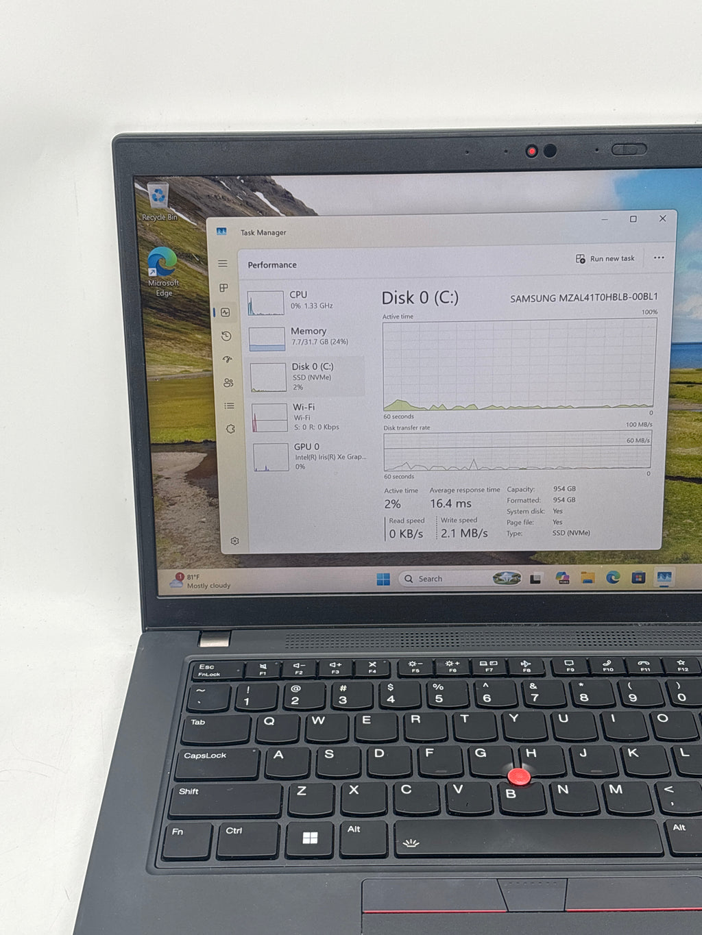 Lenovo ThinkPad L14 Gen 3 Touch i7-1265U 32GB RAM 1TB SSD