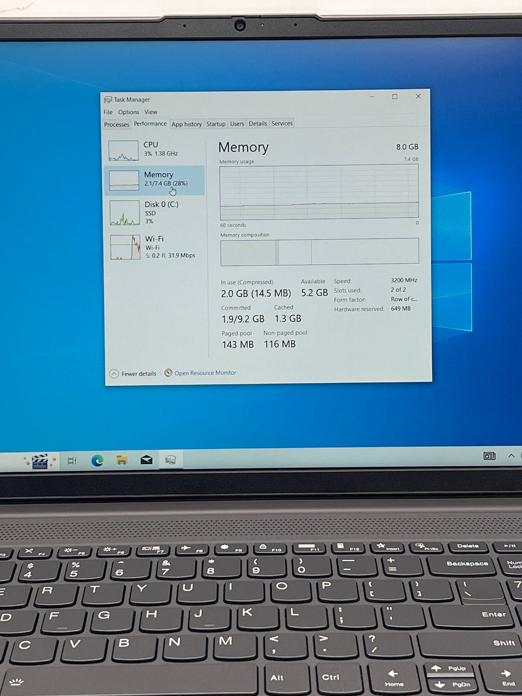 Lenovo Ideapad 5 15ARE05 Ryzen 5 8GB RAM 256GB SSD - Used