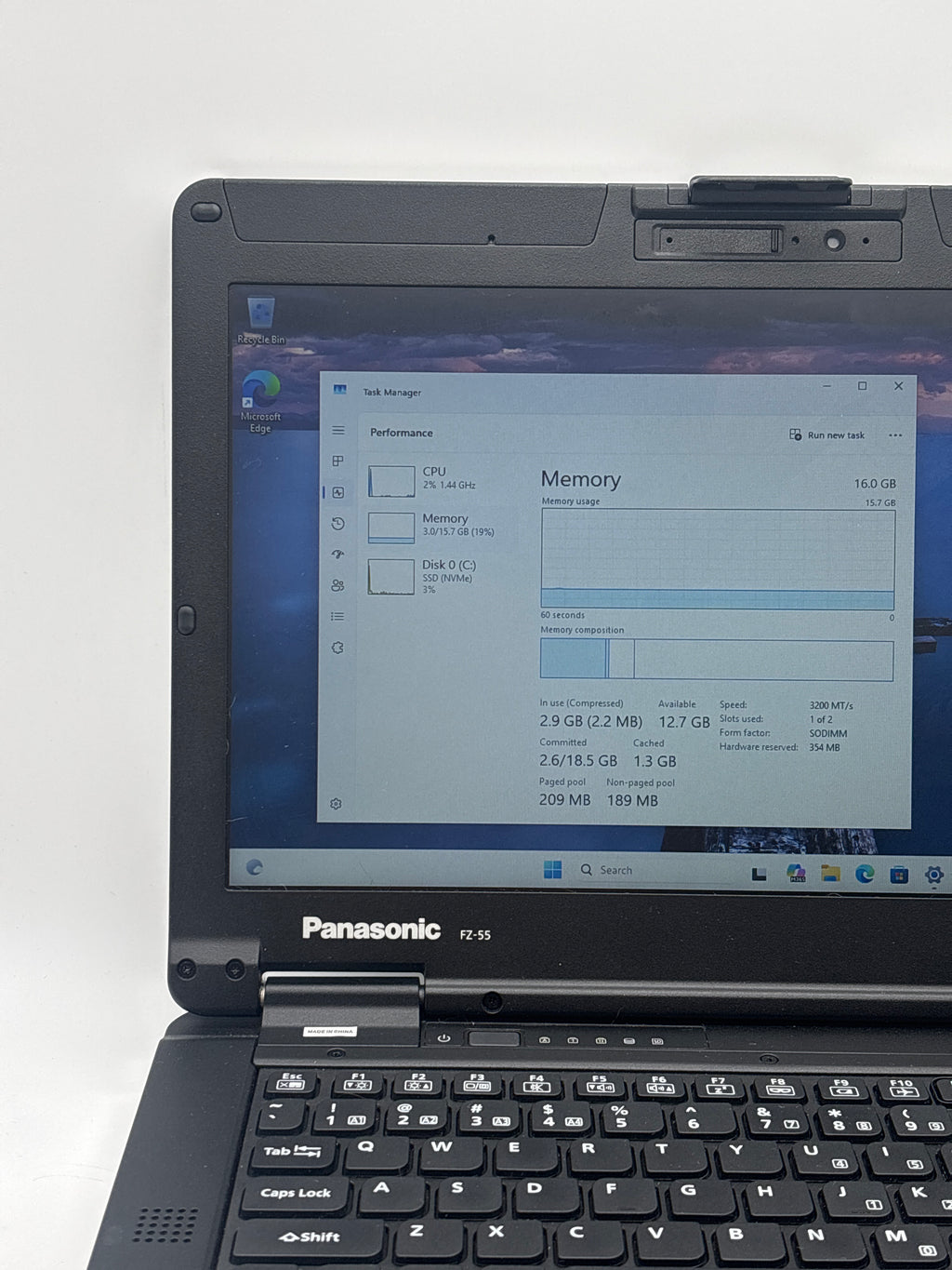Panasonic Toughbook FZ-55 i7-1185G7 16GB RAM 512GB SSD - For Parts (Read DESC)
