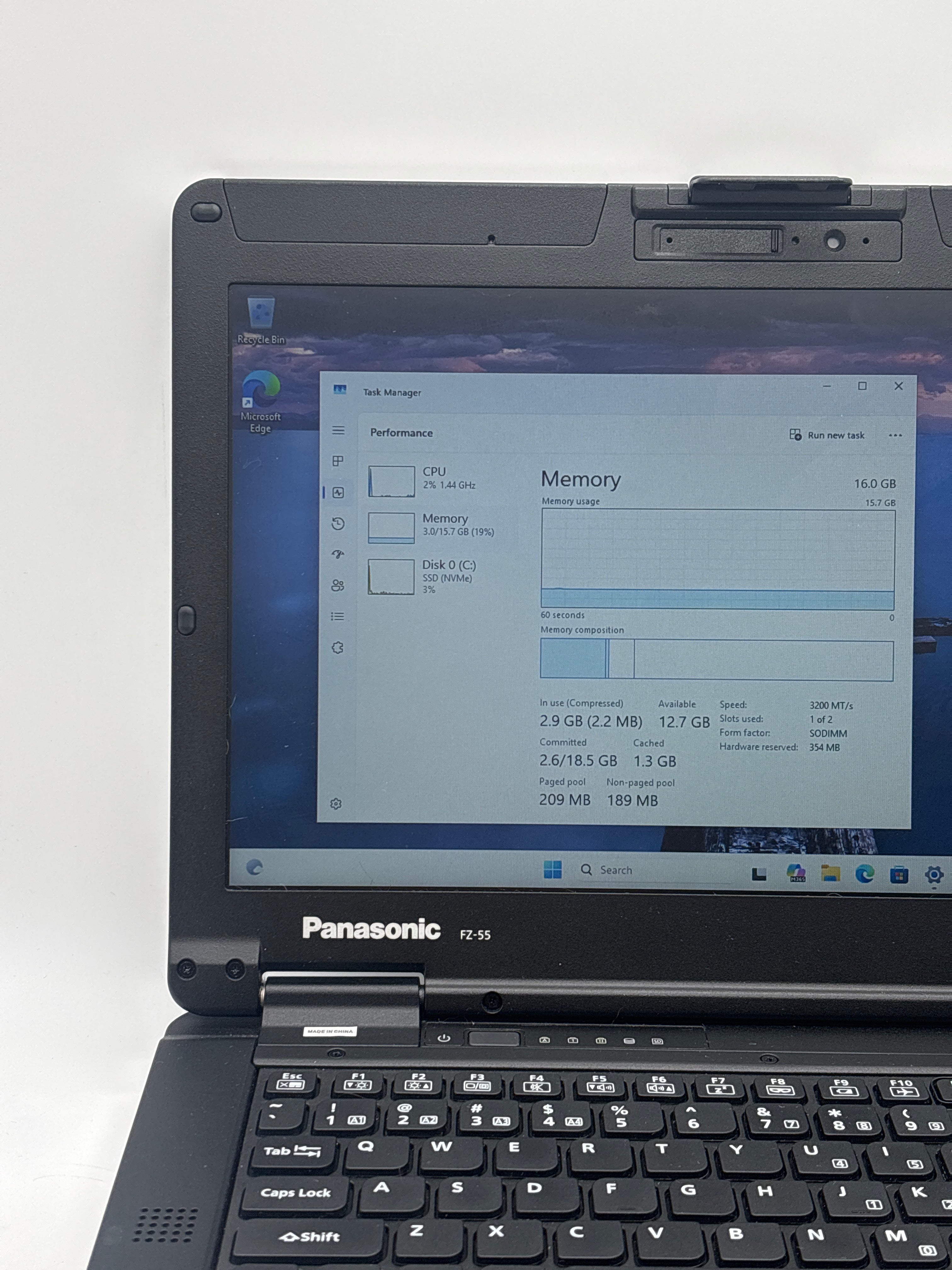 Panasonic Toughbook FZ-55 i7-1185G7 16GB RAM 512GB SSD - For Parts (Read DESC)