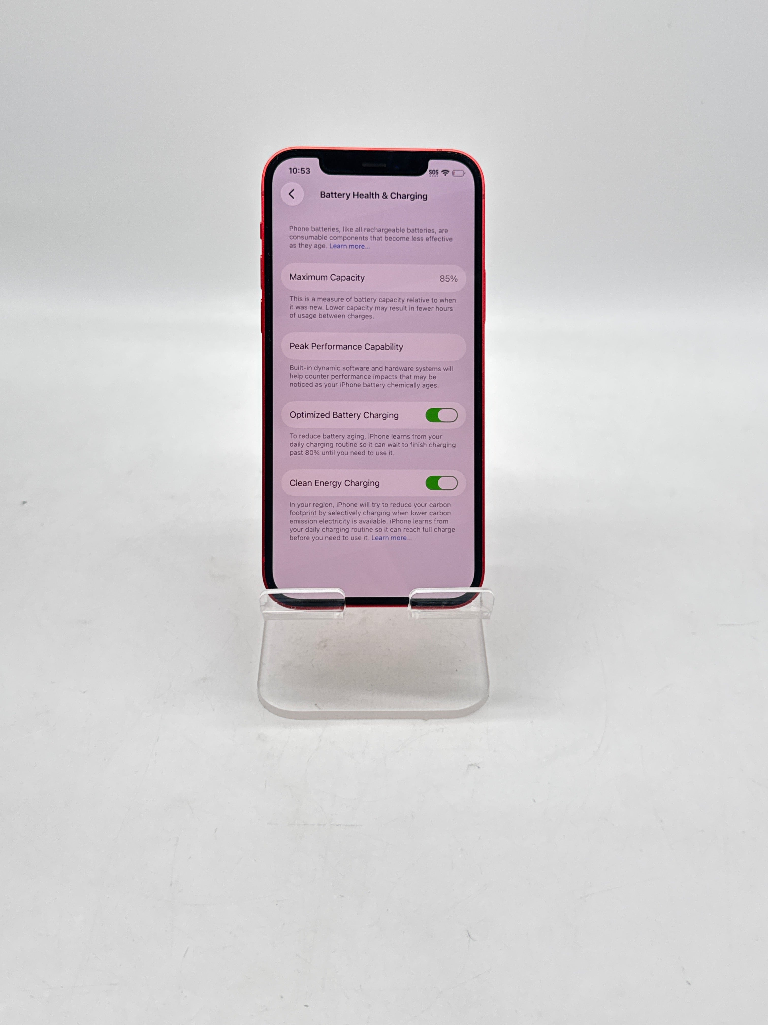 Apple iPhone 12 6.1" A2172 128GB Red Factory Unlocked - Used