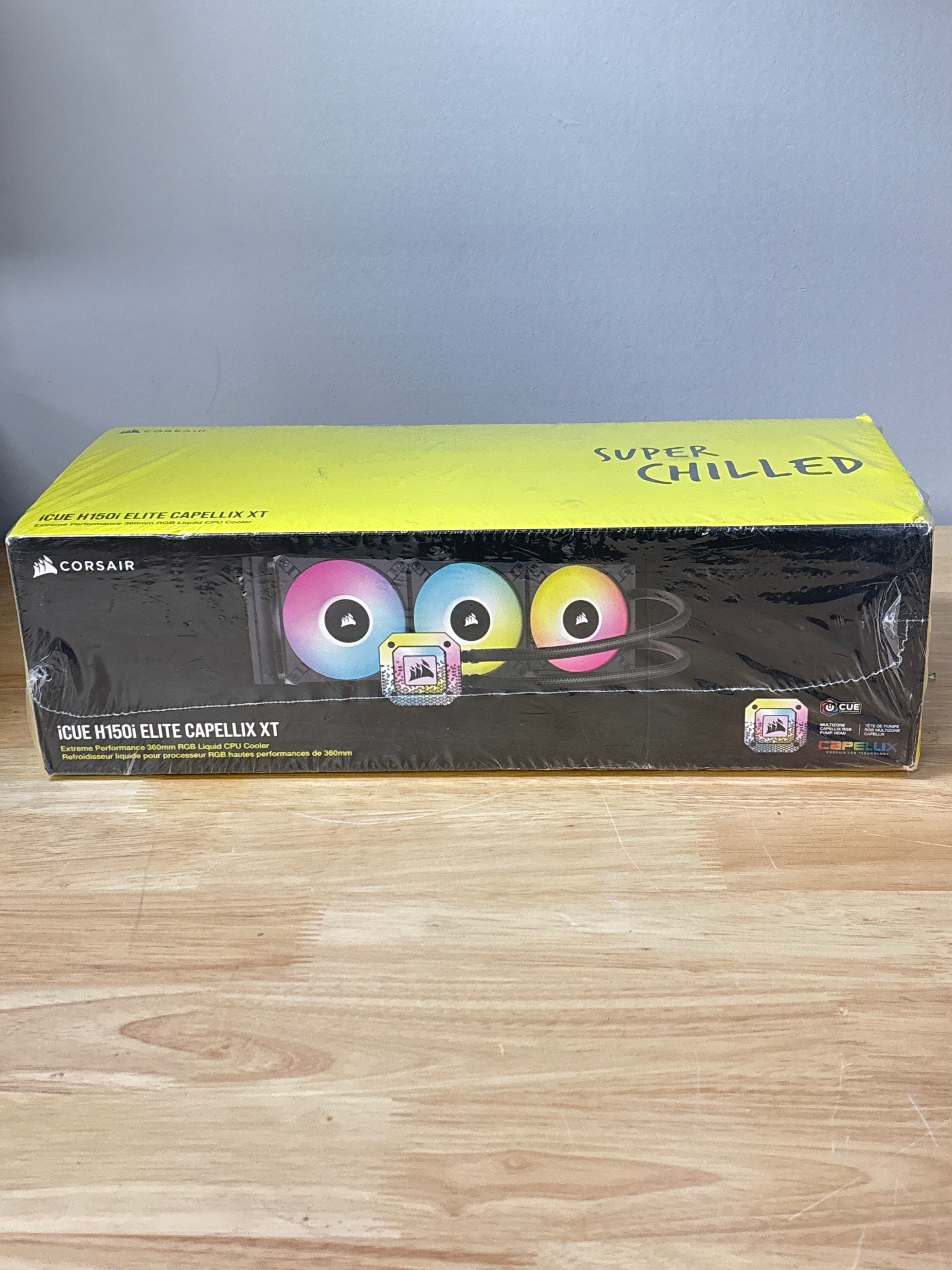 Corsair iCUE H150i Liquid CPU Cooler 120mm Multicolor LED Black - New In Box