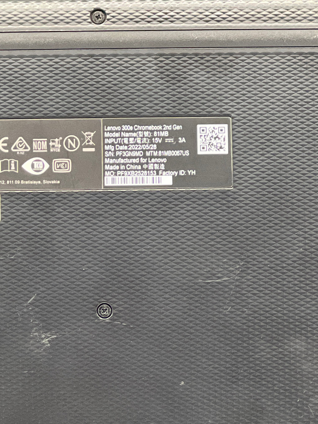 Lenovo Chromebook 300e 2nd Gen 4GB RAM 32GB eMMC - Used
