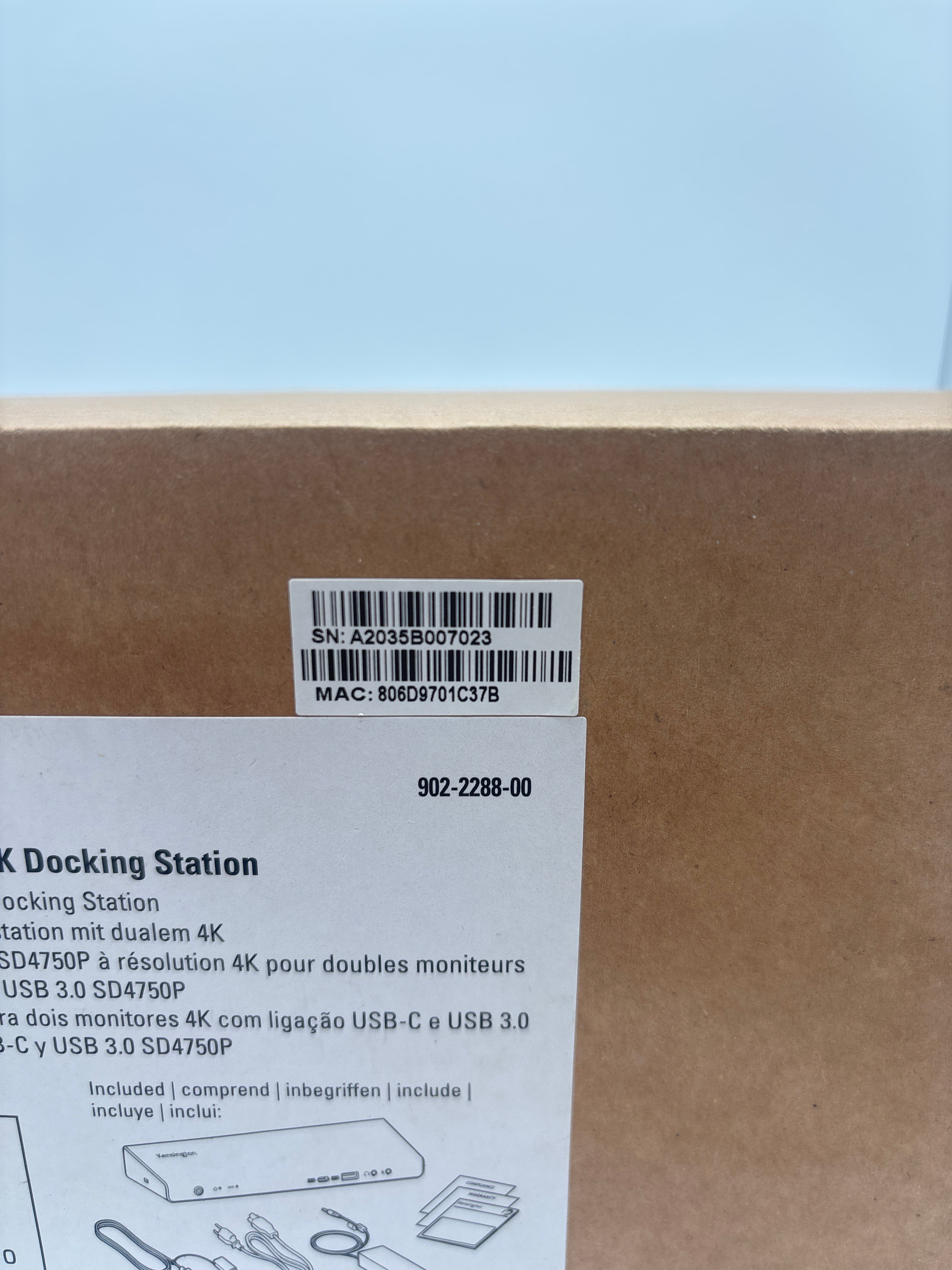Kensington USB 3.0 Docking Station SD4750P - New In Box