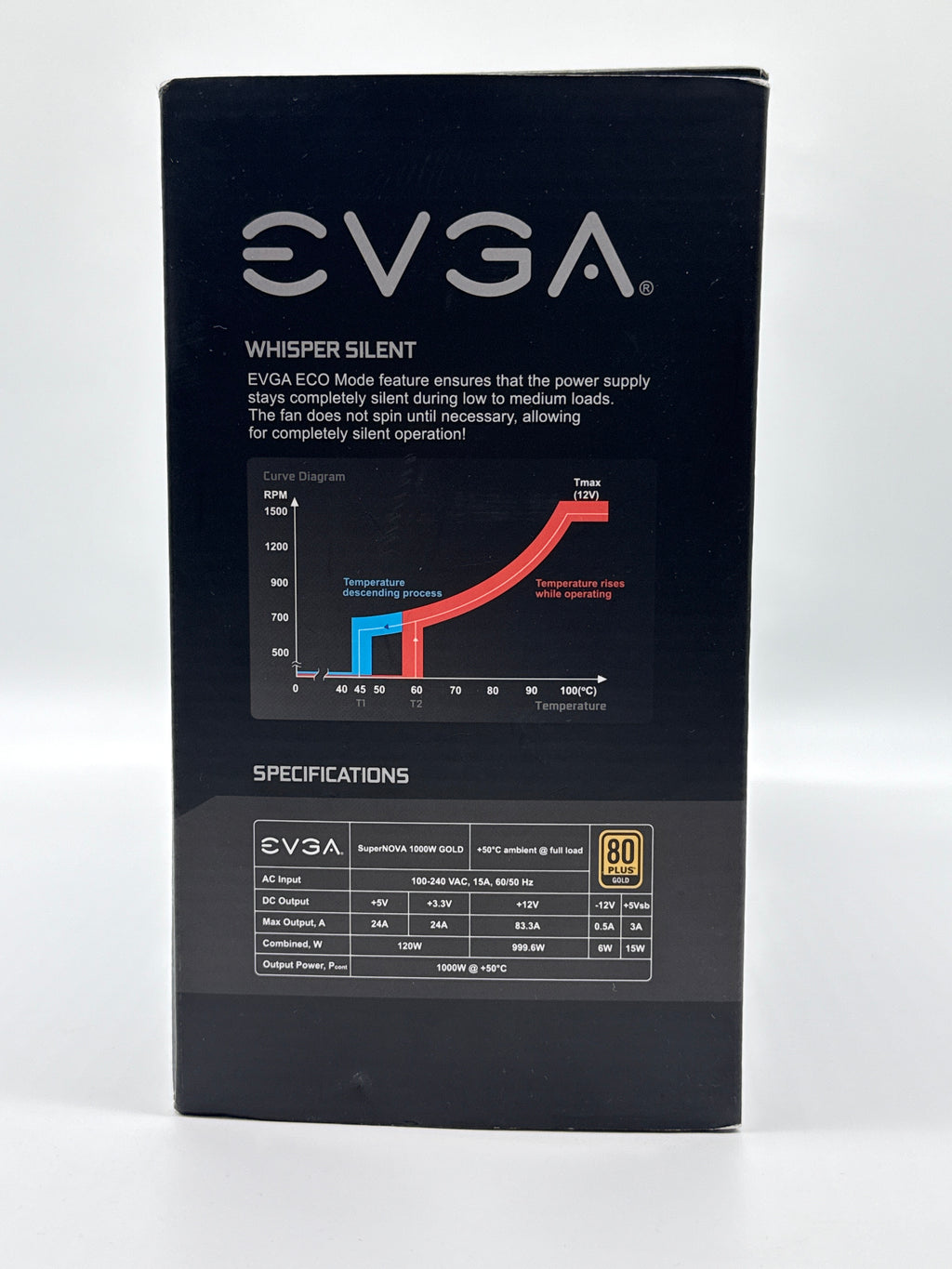 EVGA SuperNOVA 1000 G3 1000W Power Supply ATX Modular - Used in Box