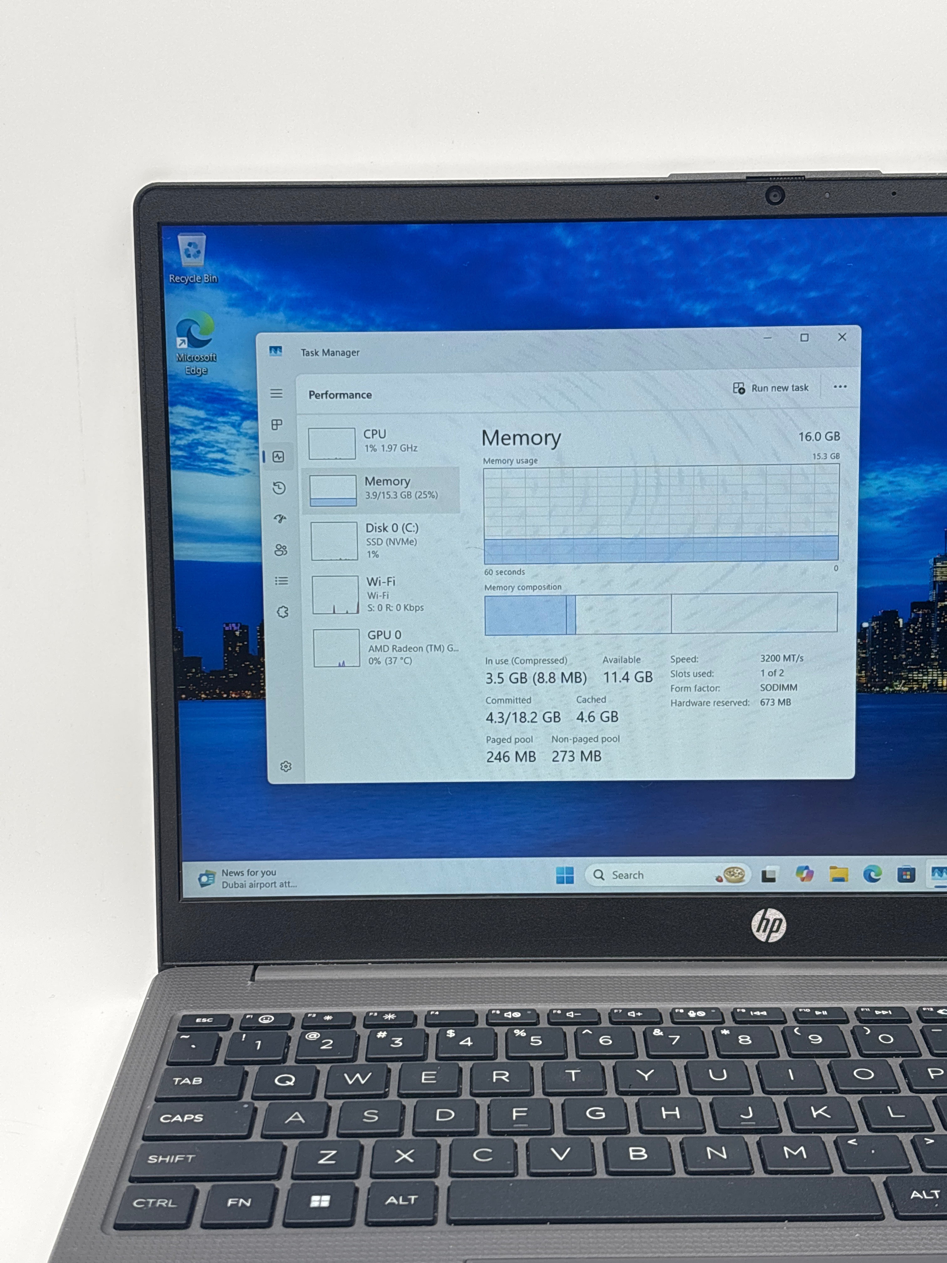 HP 255 G10 Ryzen 7 7730U 16GB RAM 512GB SSD