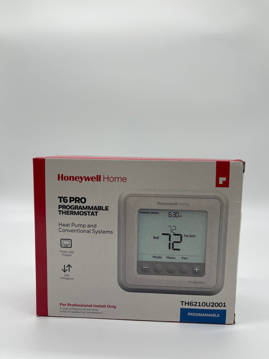 Honeywell T6 Pro Programmable Thermostat (TH6210U2001)