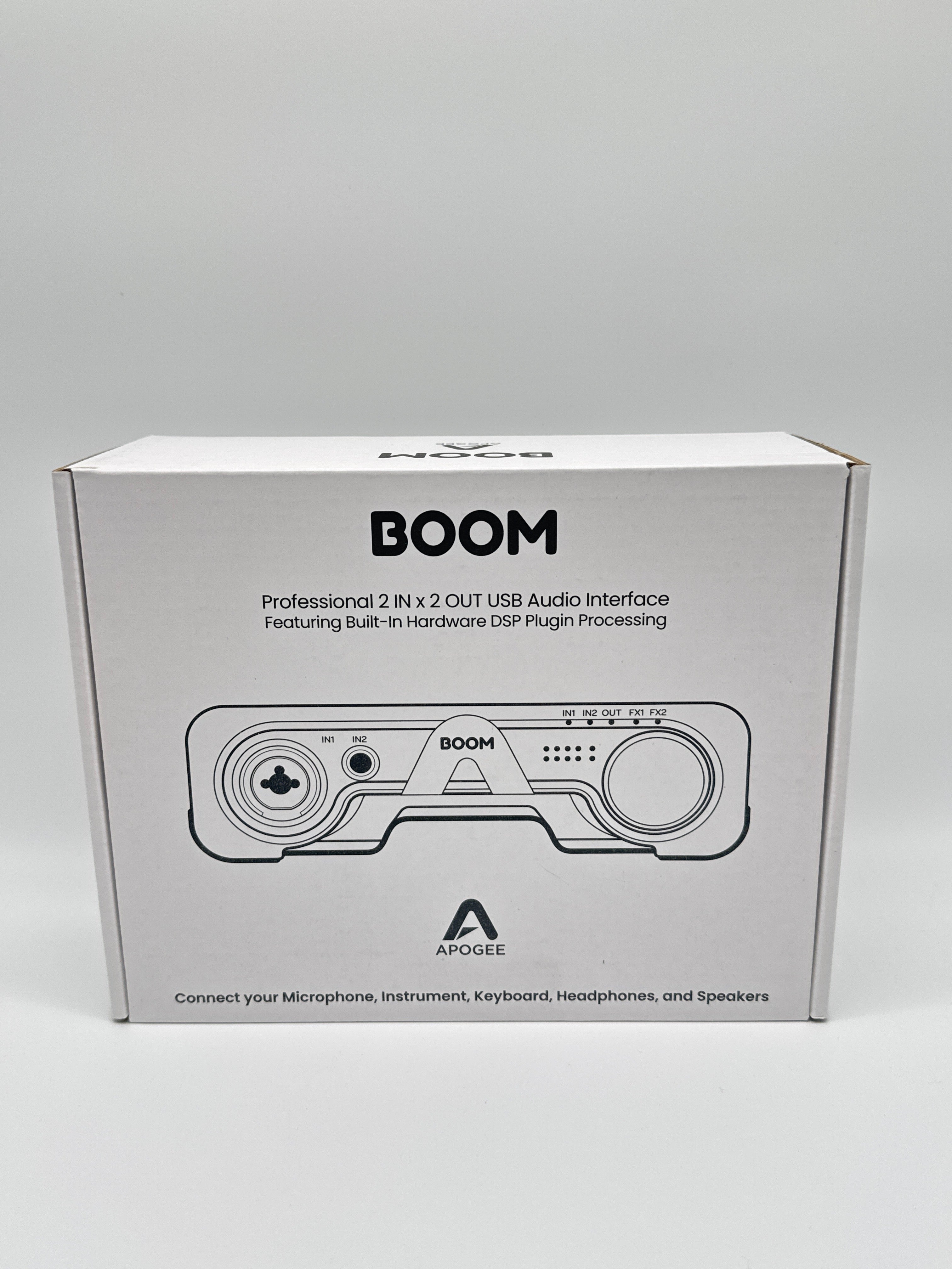 Apogee Boom Professional 2-in/2-out USB-C Audio Interface New