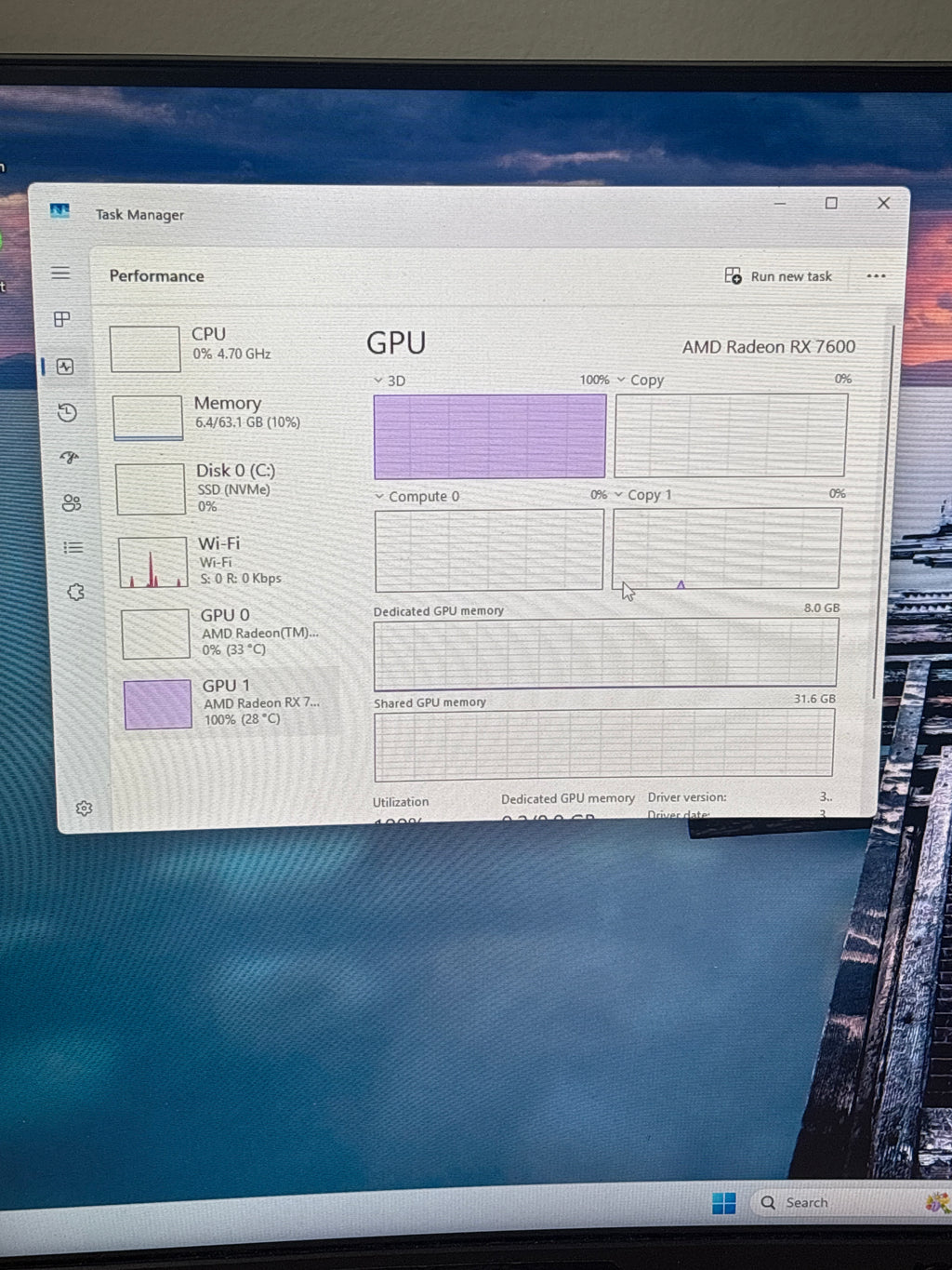 Gaming PC Ryzen 9 7900X 64GB RAM 1TB SSD RX 7600 - Used