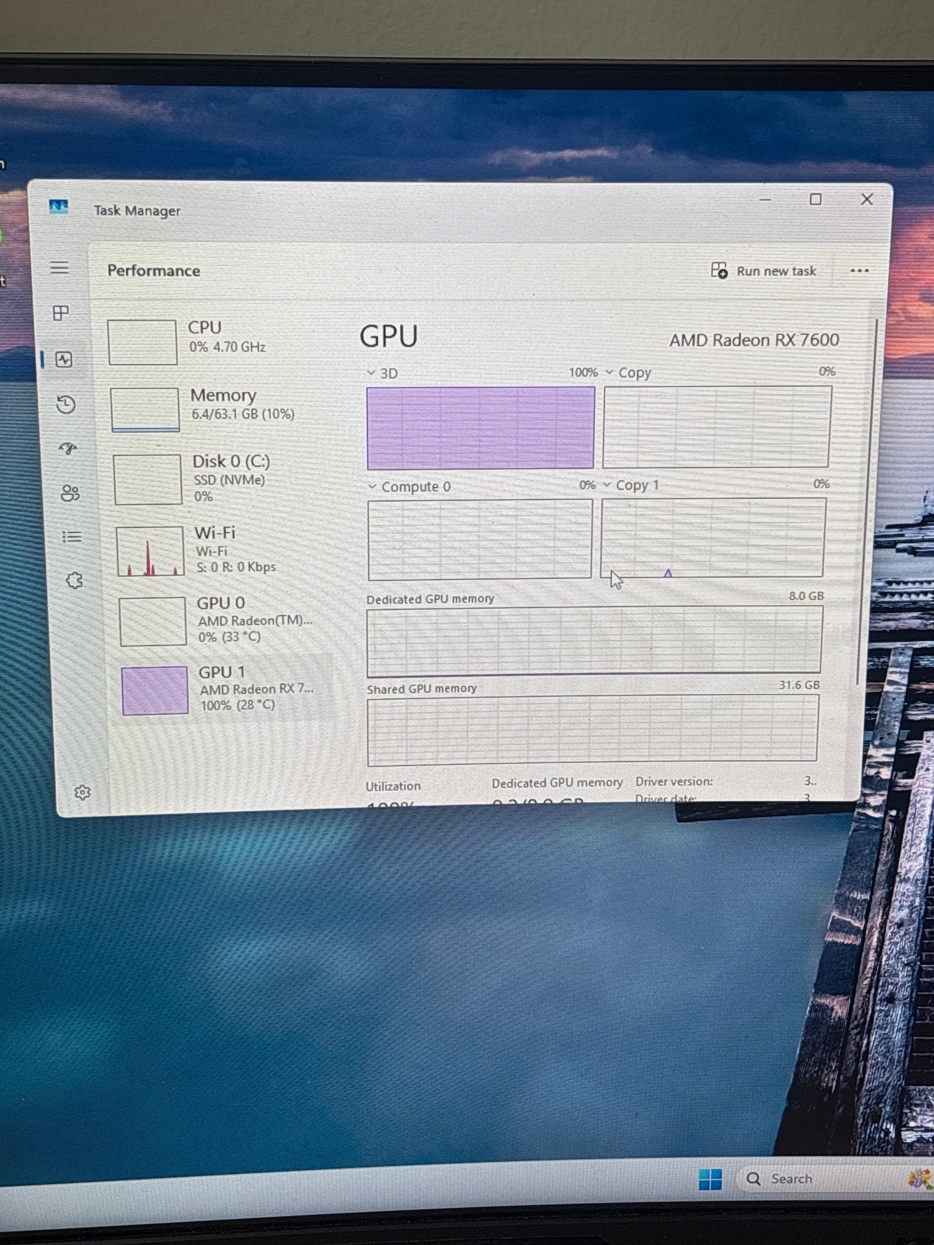 Gaming PC Ryzen 9 7900X 64GB RAM 1TB SSD RX 7600 - Used